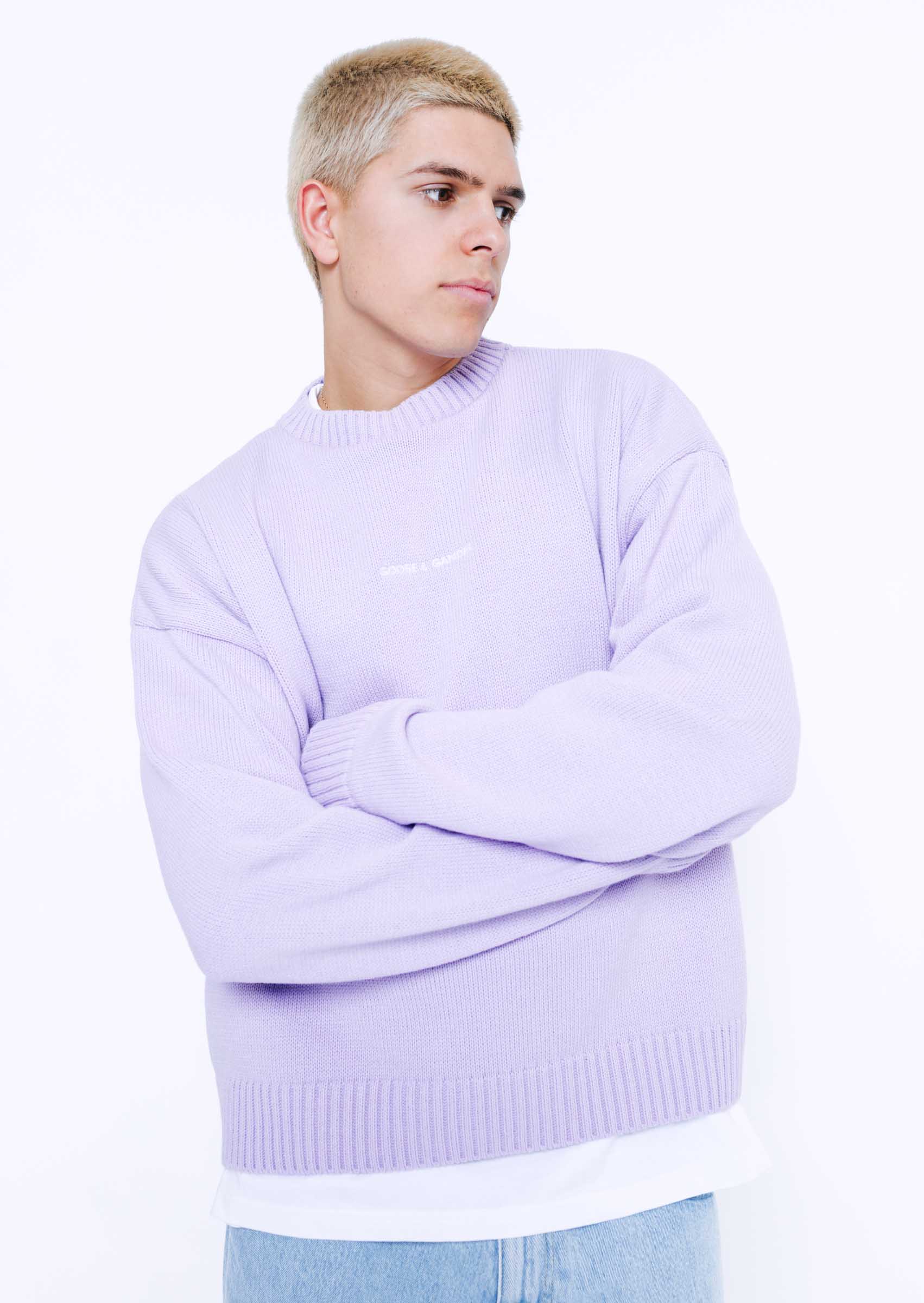 Knitted Sweatshirt - Orchid - Image 7
