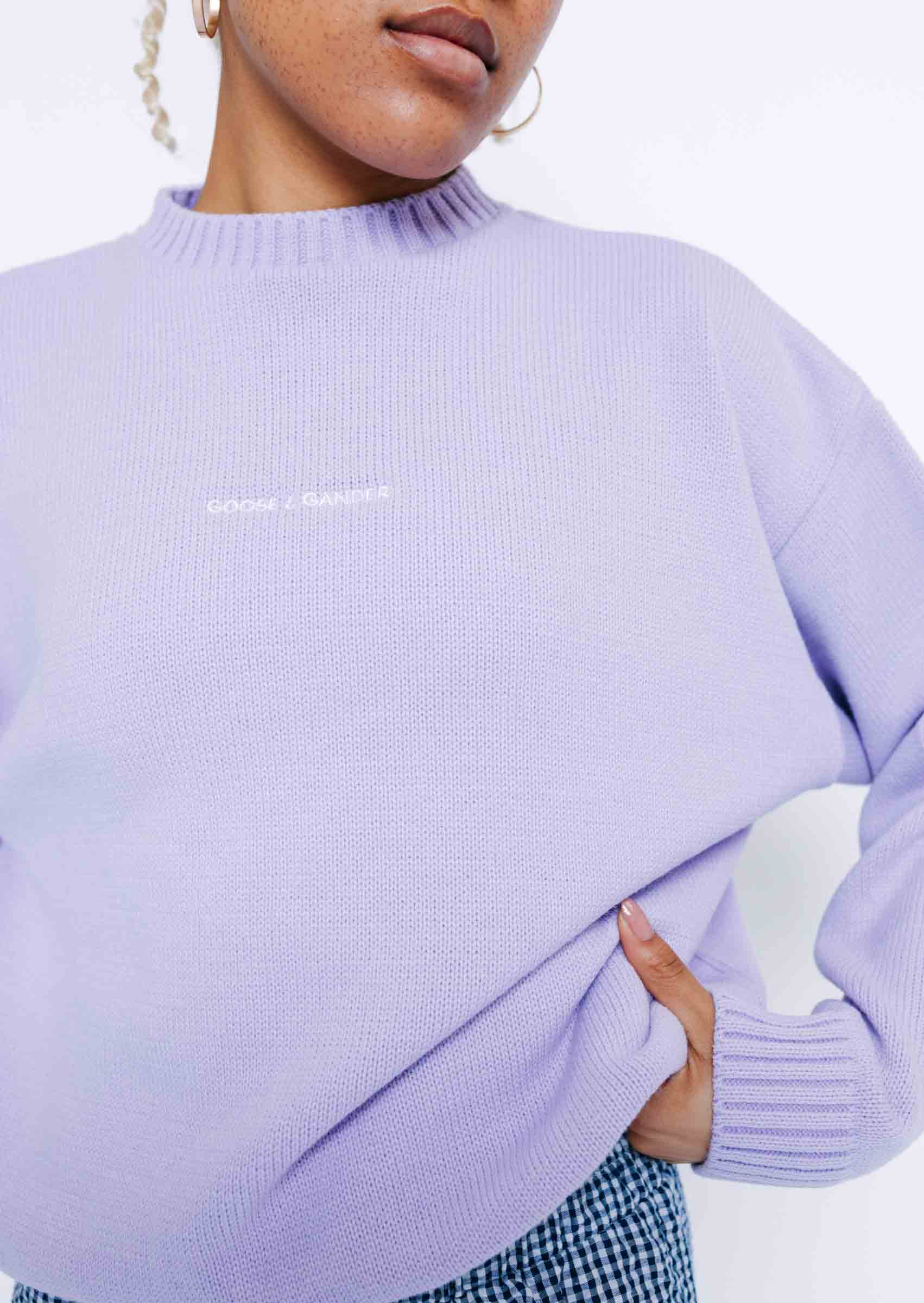 Knitted Sweatshirt - Orchid - Image 8