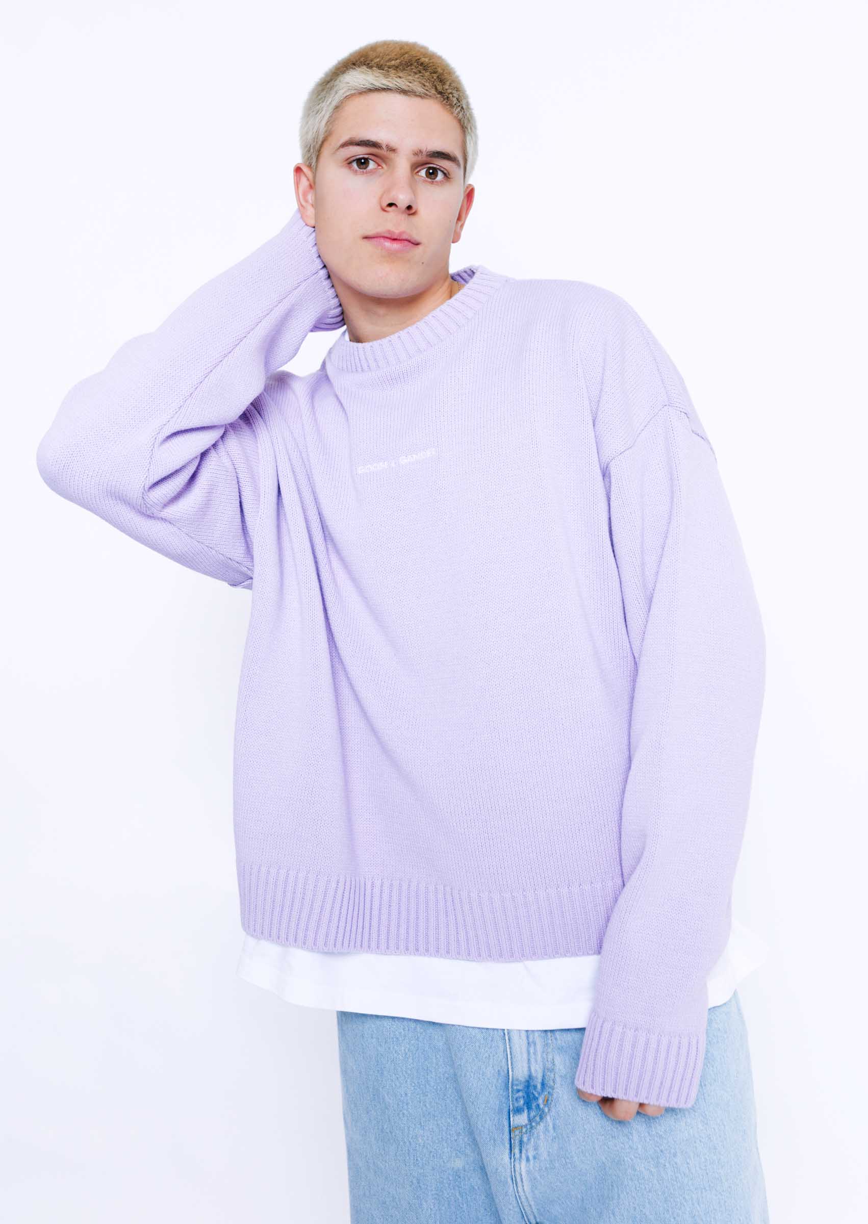 Knitted Sweatshirt - Orchid - Image 9