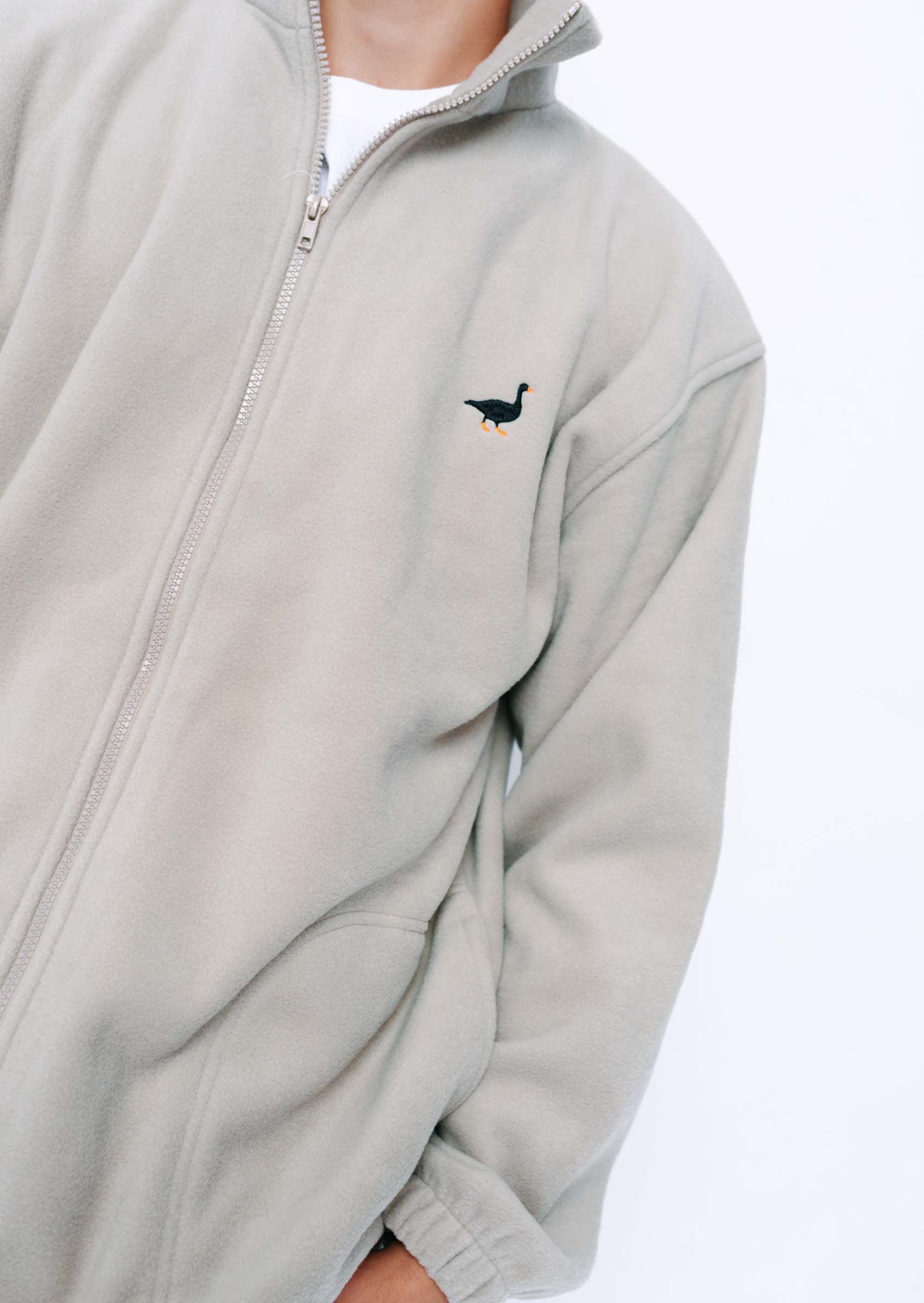 Goose Full Zip Fleece - Sand - Image 14