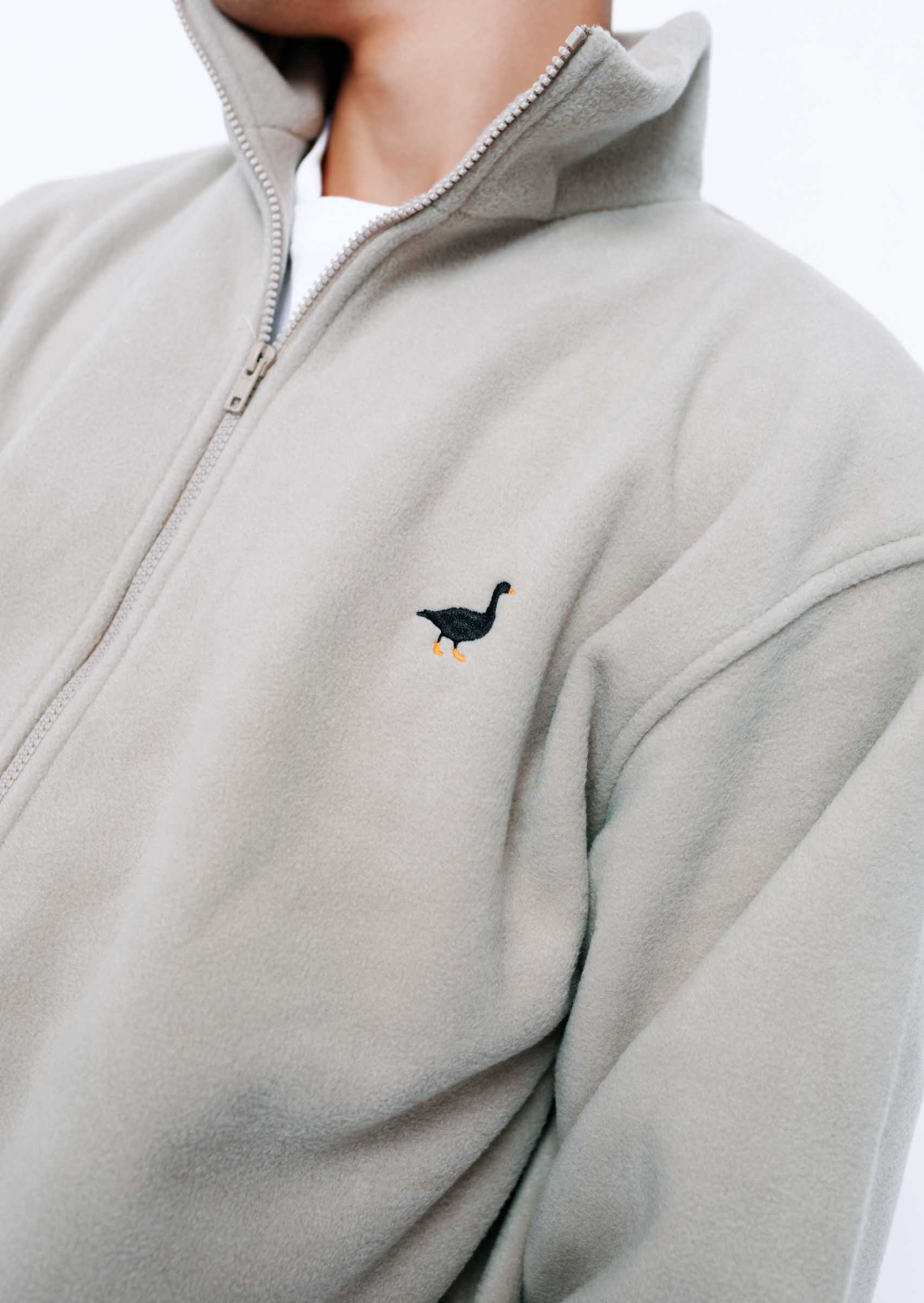 Goose Full Zip Fleece - Sand - Image 6