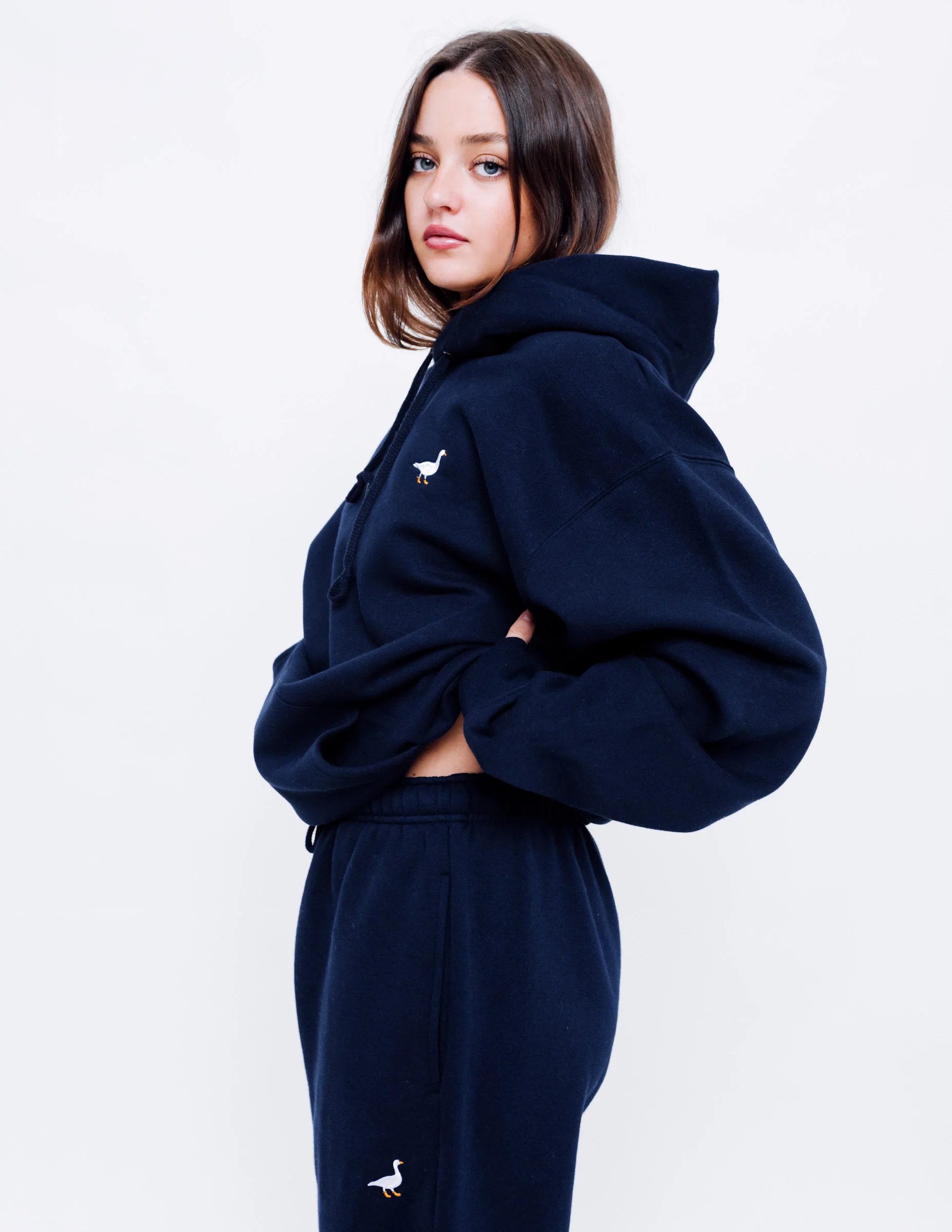 Premium Goose Hood - Navy Blue - Image 3