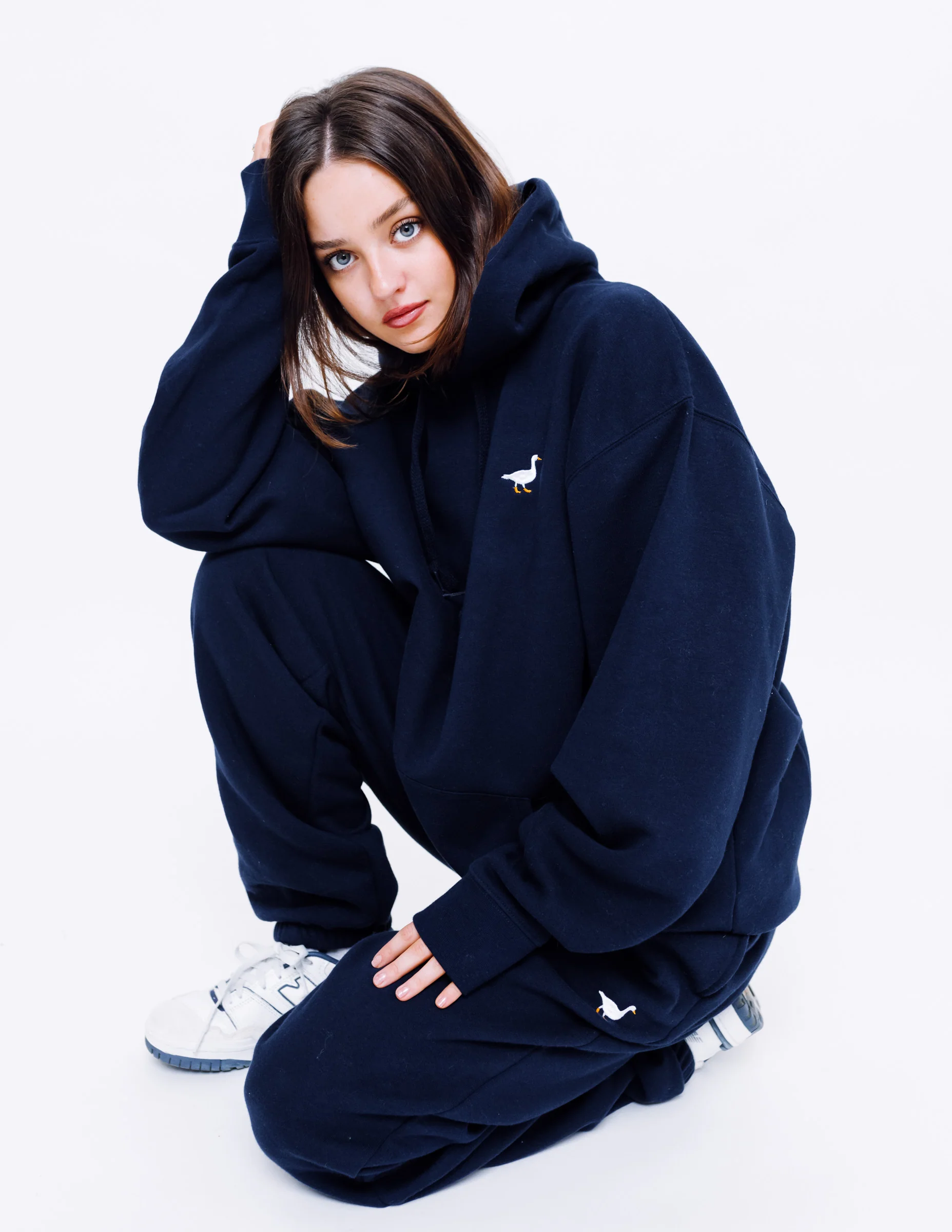 Premium Goose Hood - Navy Blue - Image 4