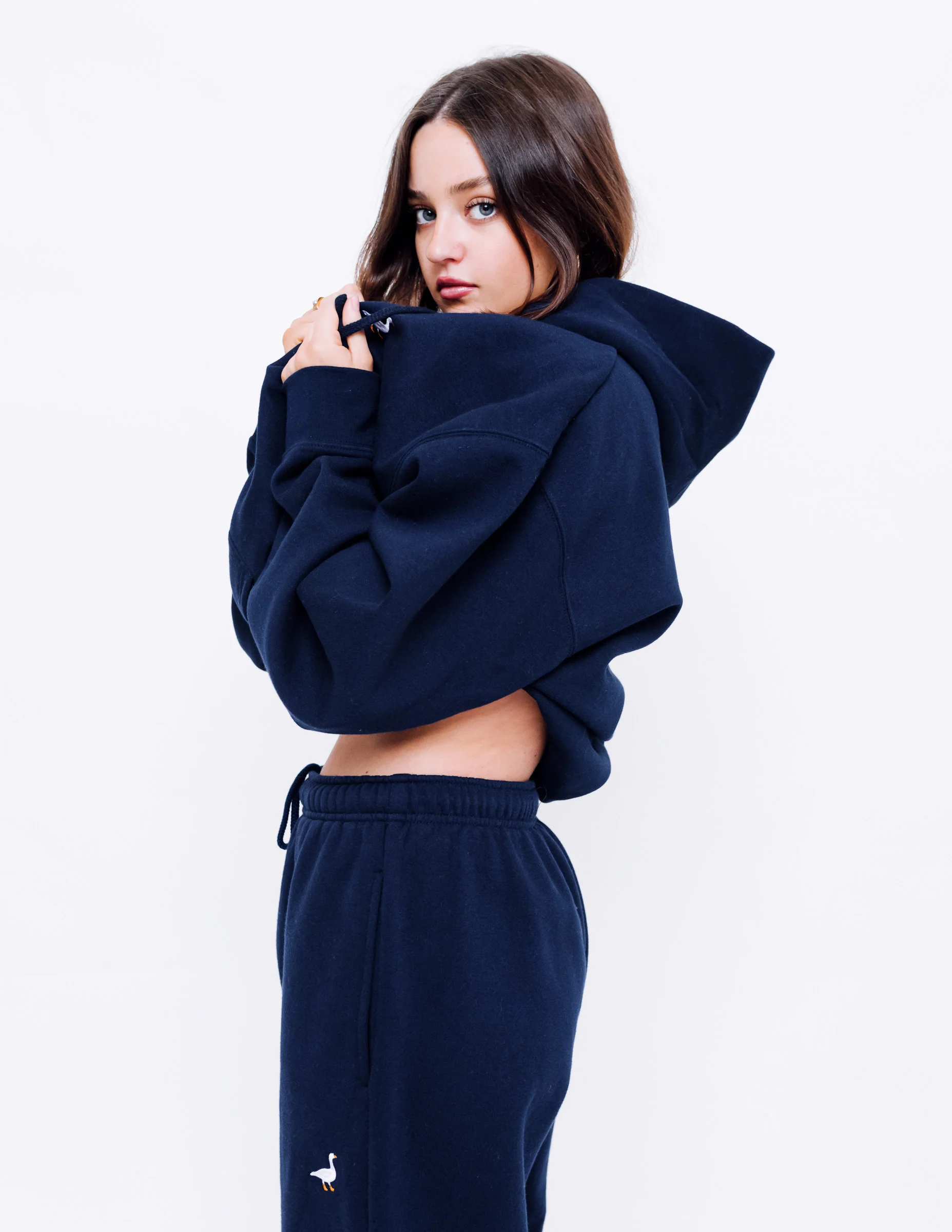 Premium Goose Hood - Navy Blue - Image 5
