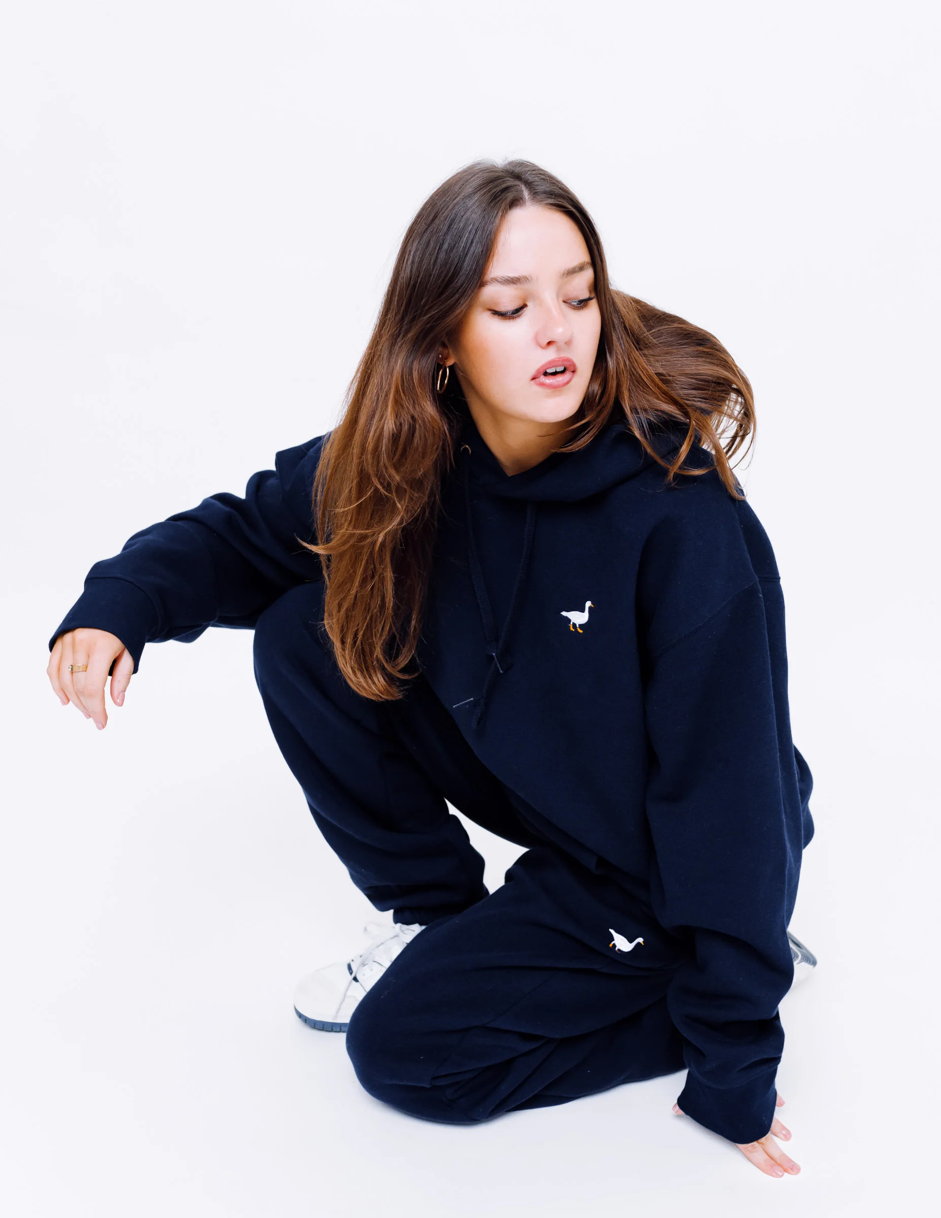 Premium Goose Hood - Navy Blue - Image 6