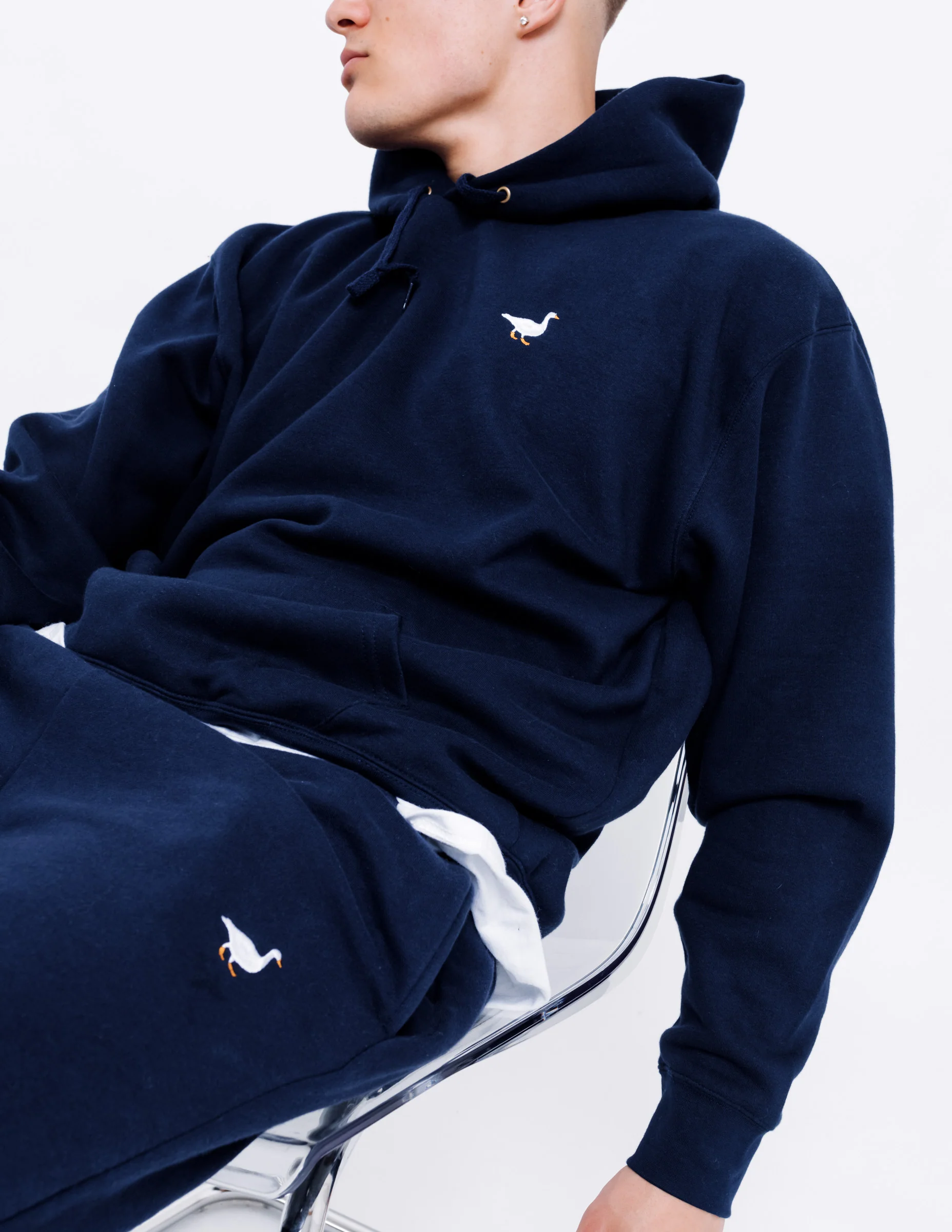 Premium Goose Hood - Navy Blue - Image 7