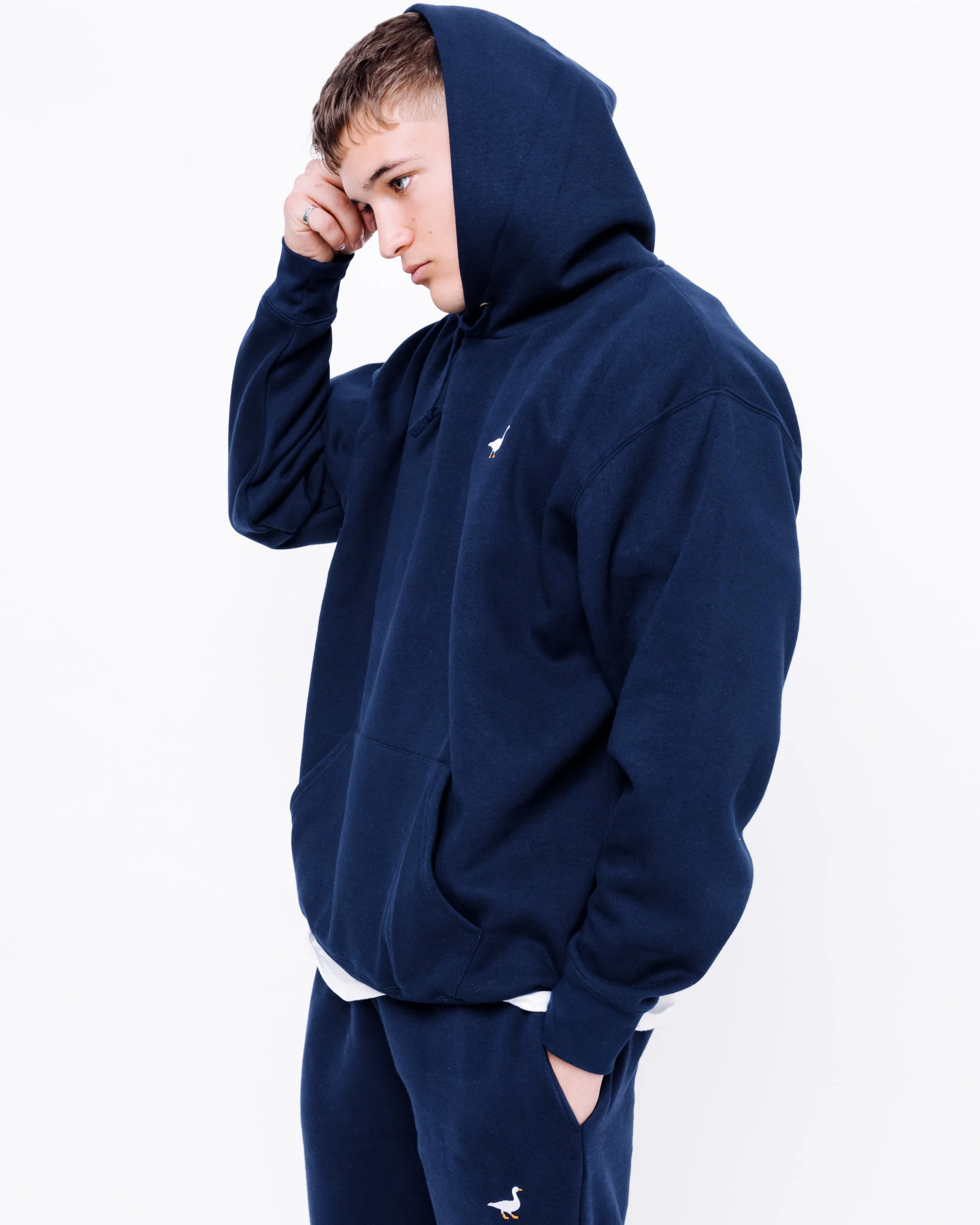 Premium Goose Hood - Navy Blue - Image 8