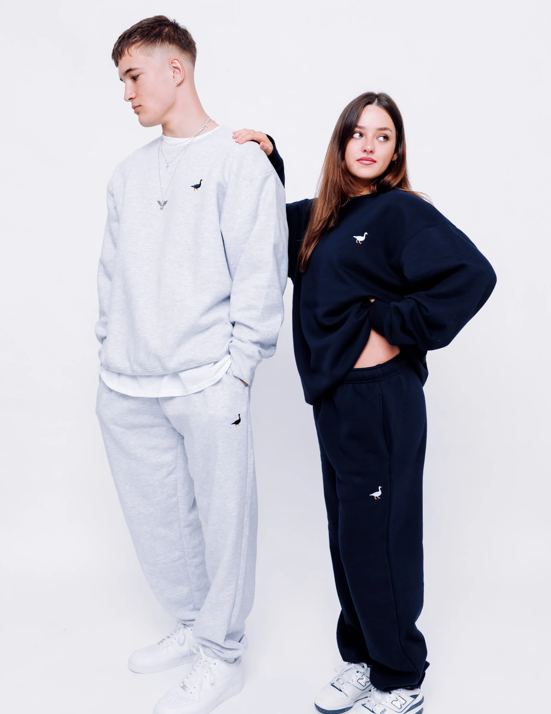 Premium Goose Sweatshirt - Navy Blue - Image 3