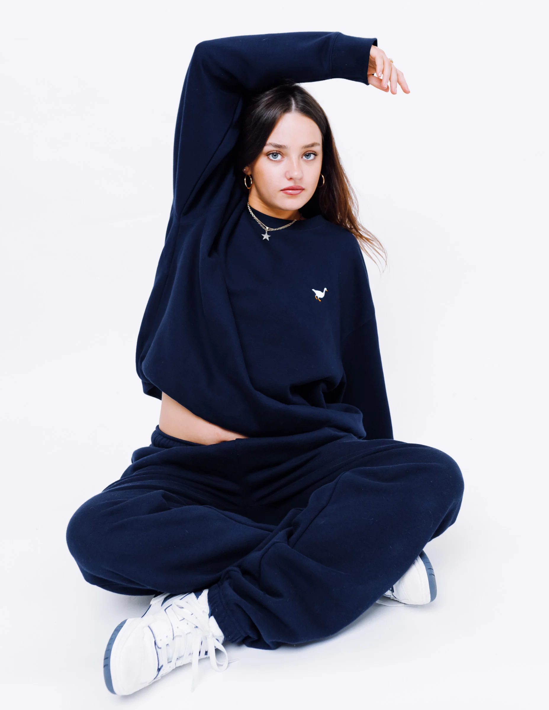 Premium Goose Sweatshirt - Navy Blue - Image 4