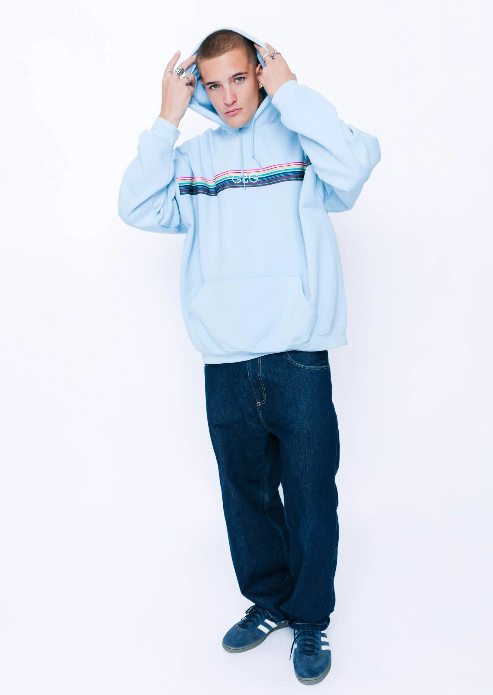 Opera Ribbon Hoodie - Baby Blue - Image 11