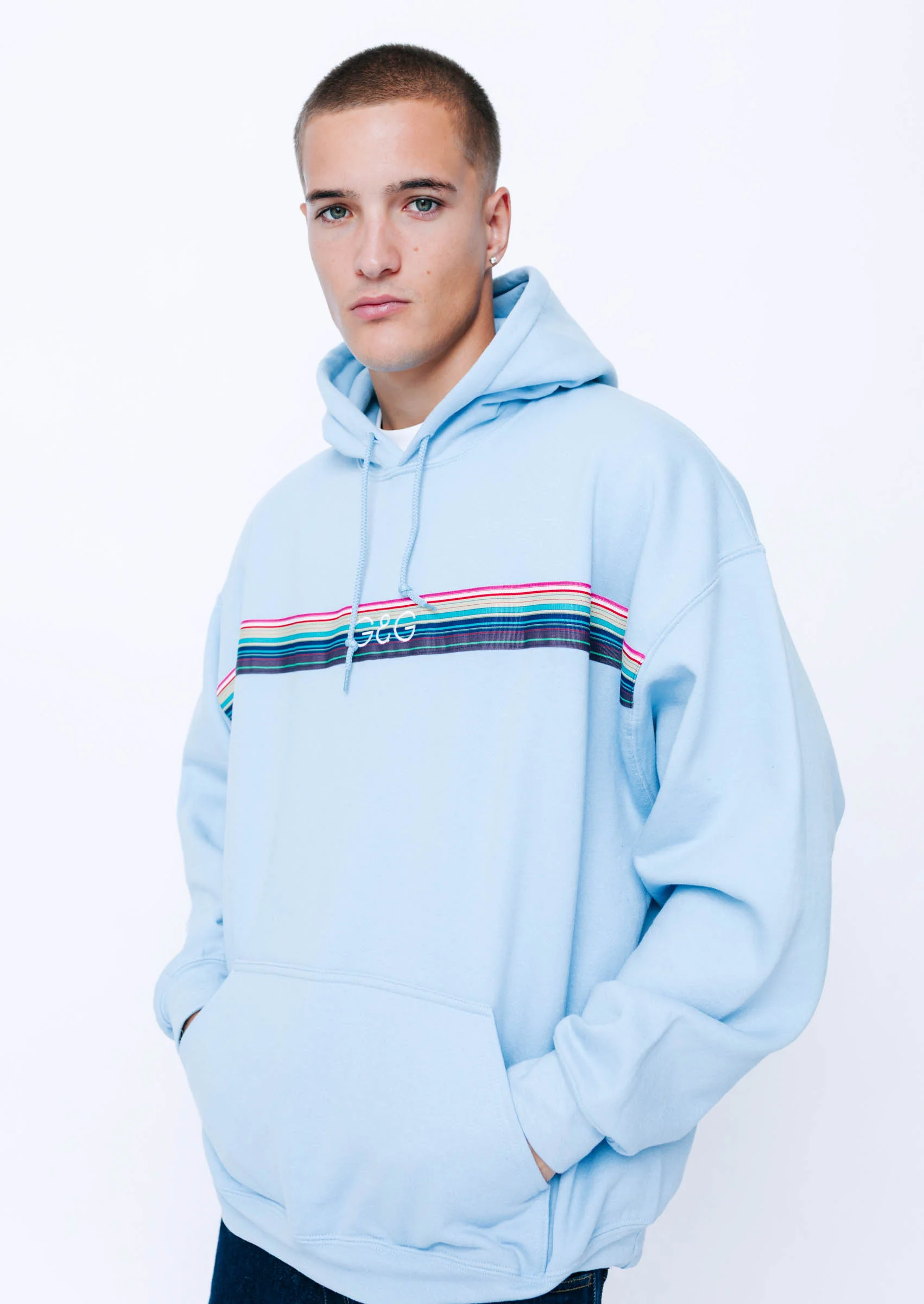 Opera Ribbon Hoodie - Baby Blue - Image 12