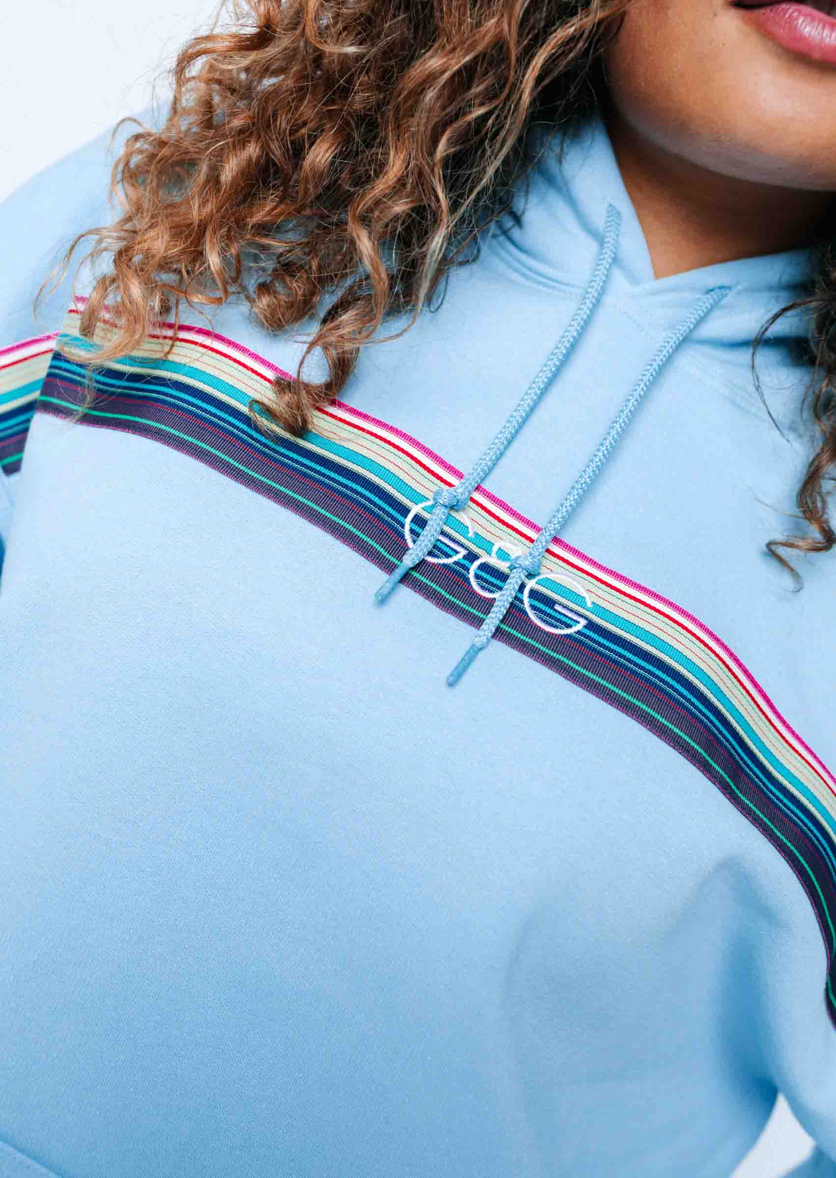 Opera Ribbon Hoodie - Baby Blue - Image 4