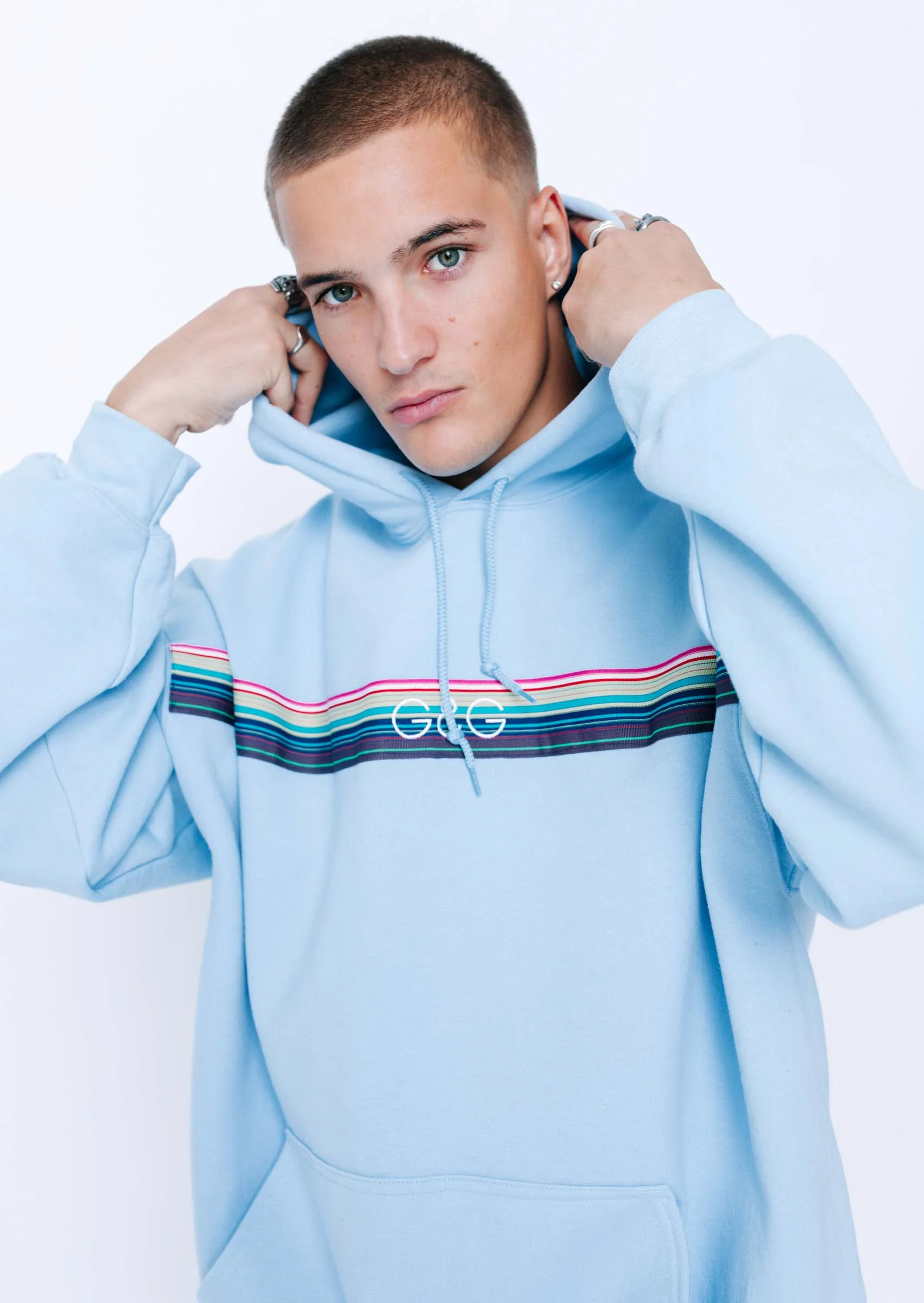 Opera Ribbon Hoodie - Baby Blue - Image 6
