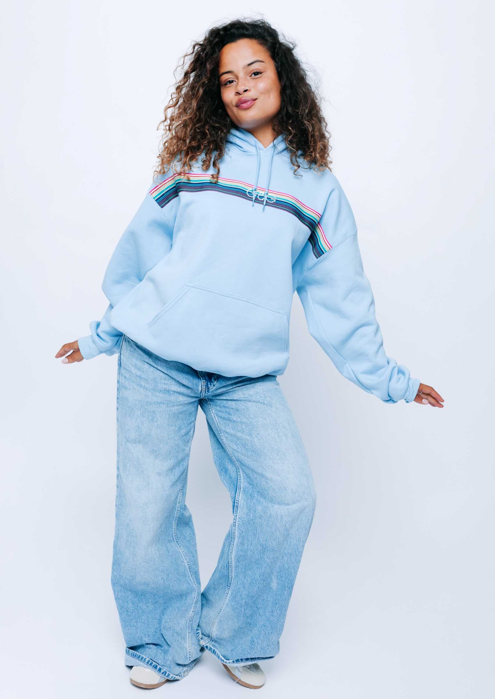 Opera Ribbon Hoodie - Baby Blue - Image 8