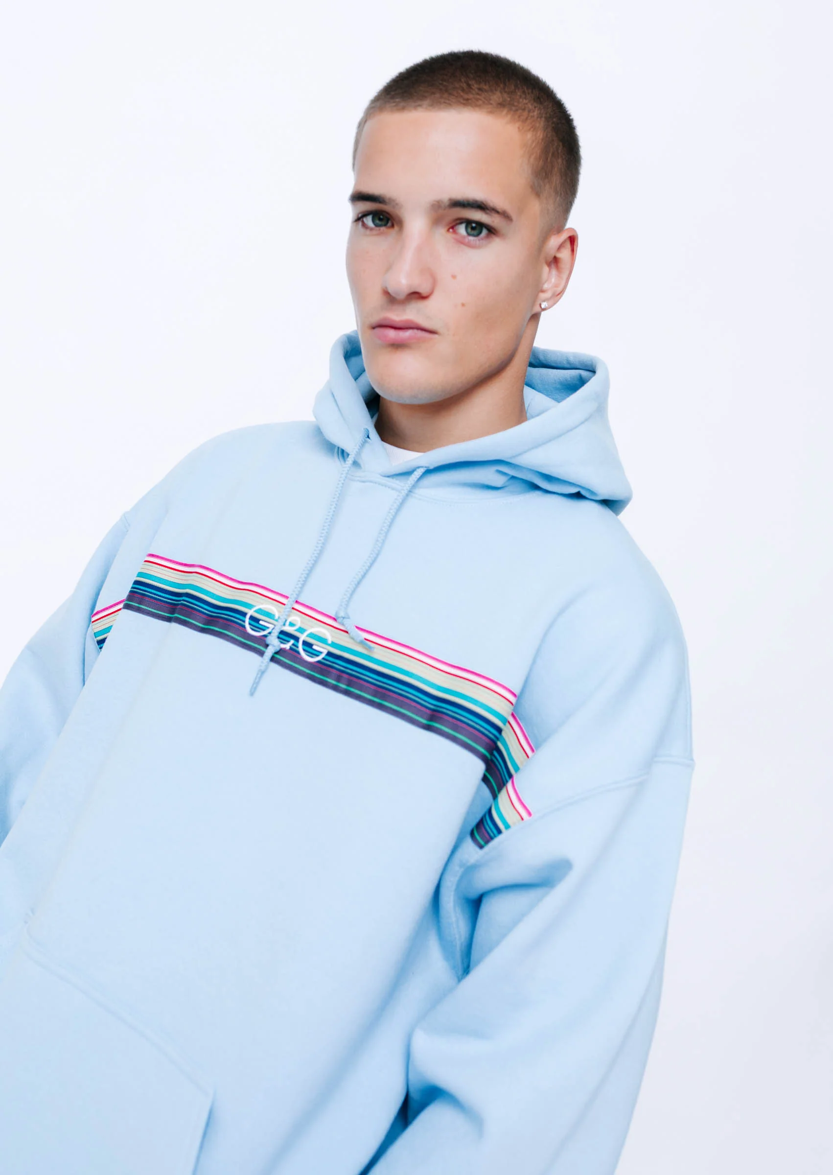 Opera Ribbon Hoodie - Baby Blue - Image 9
