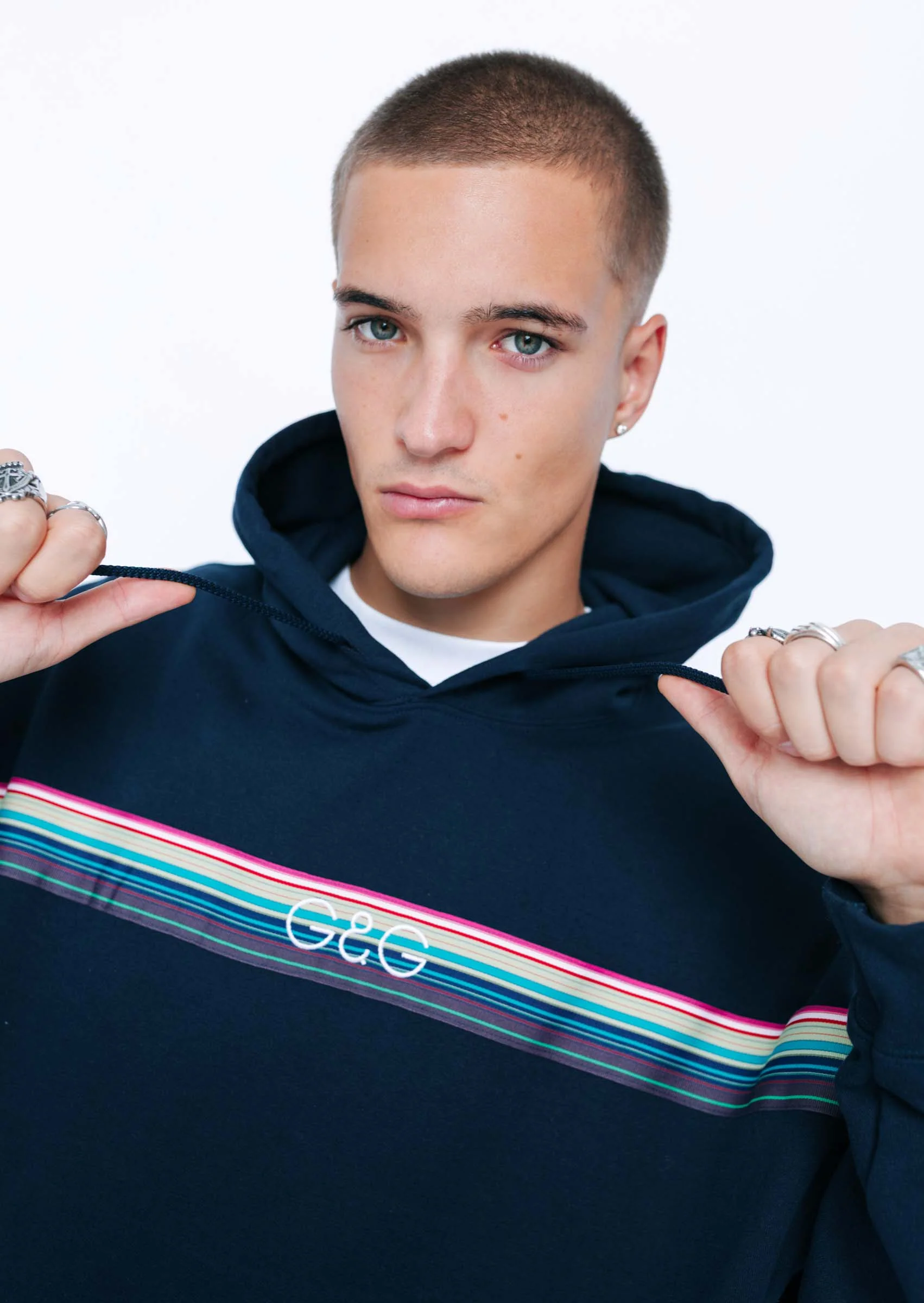 Opera Ribbon Hoodie - Navy - Image 4