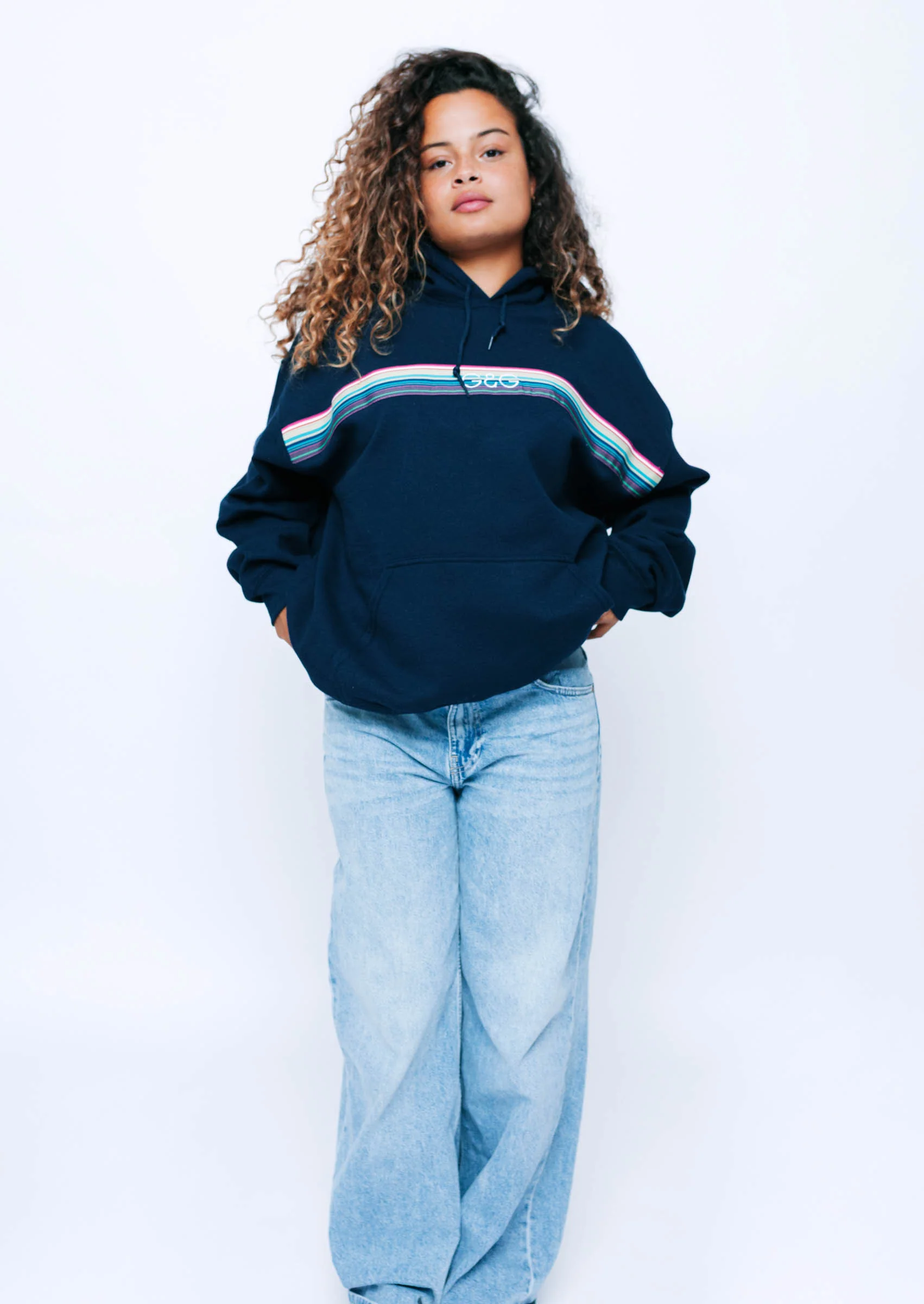 Opera Ribbon Hoodie - Navy - Image 6