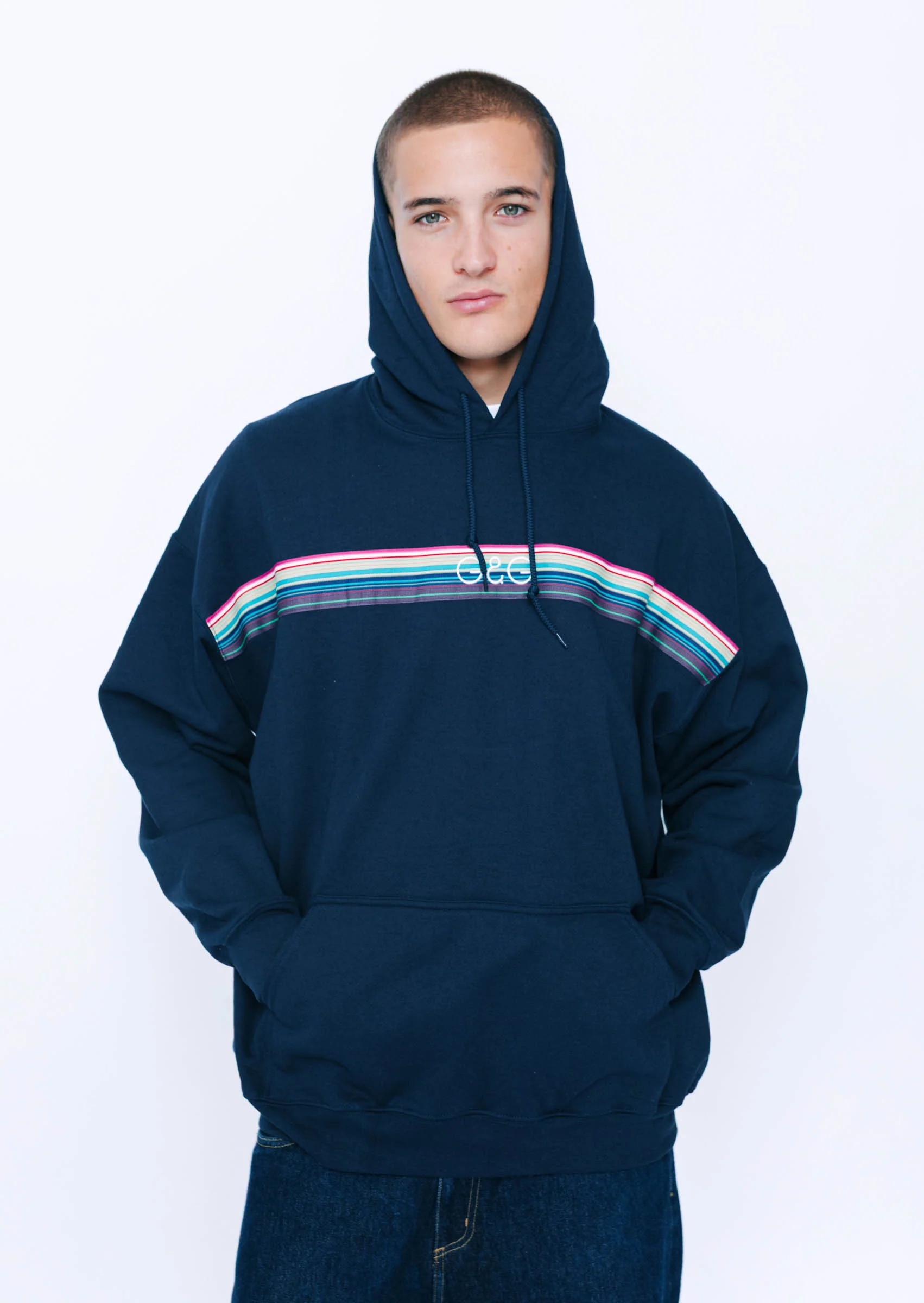 Opera Ribbon Hoodie - Navy - Image 8