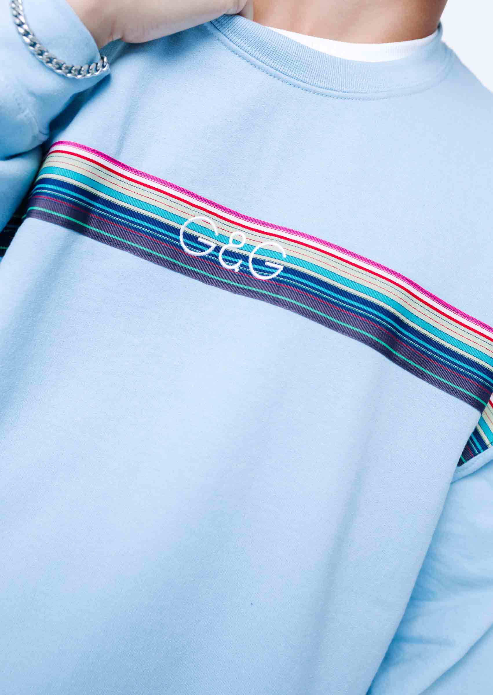 Opera Ribbon Sweat - Baby Blue - Image 3