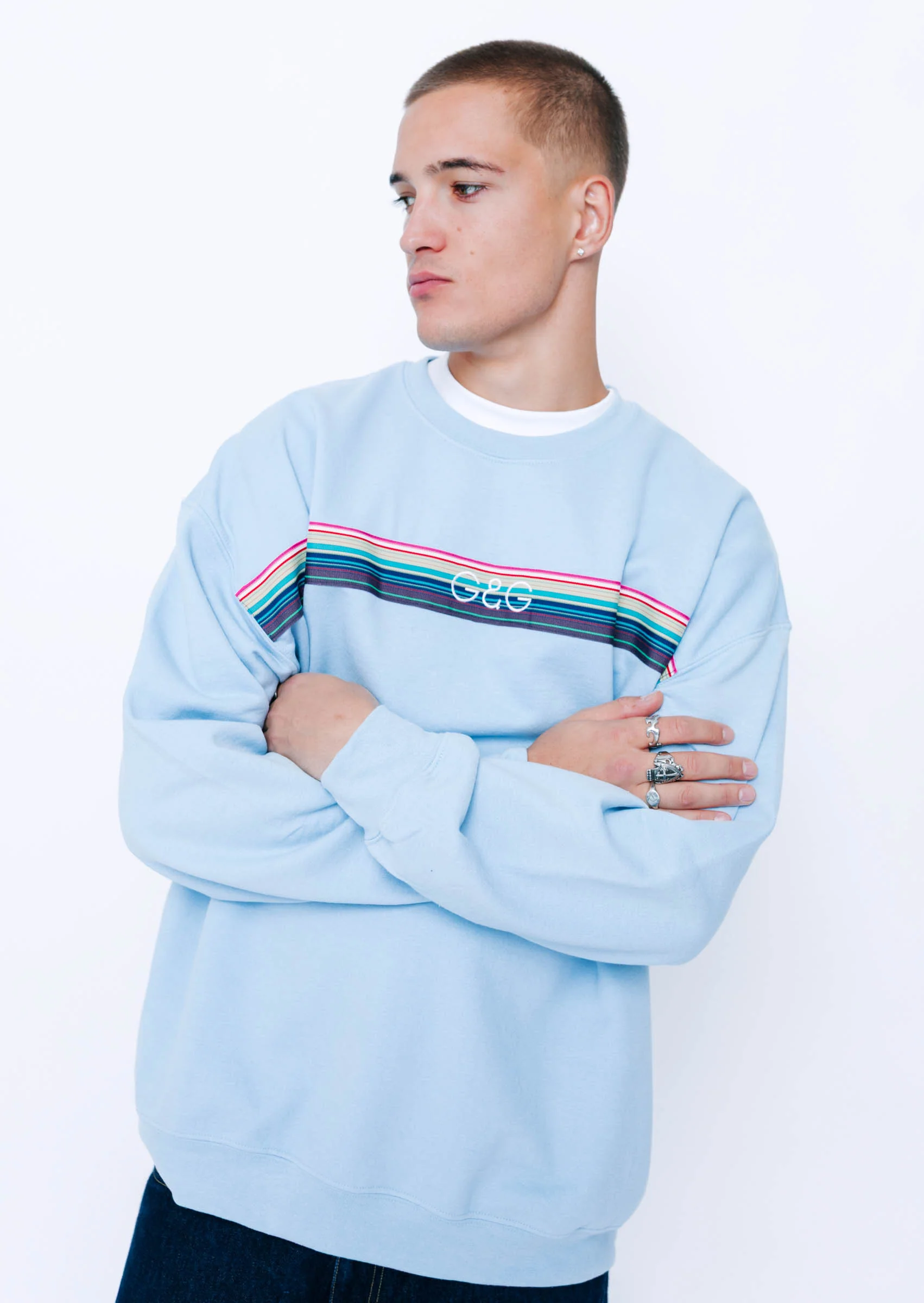Opera Ribbon Sweat - Baby Blue - Image 4