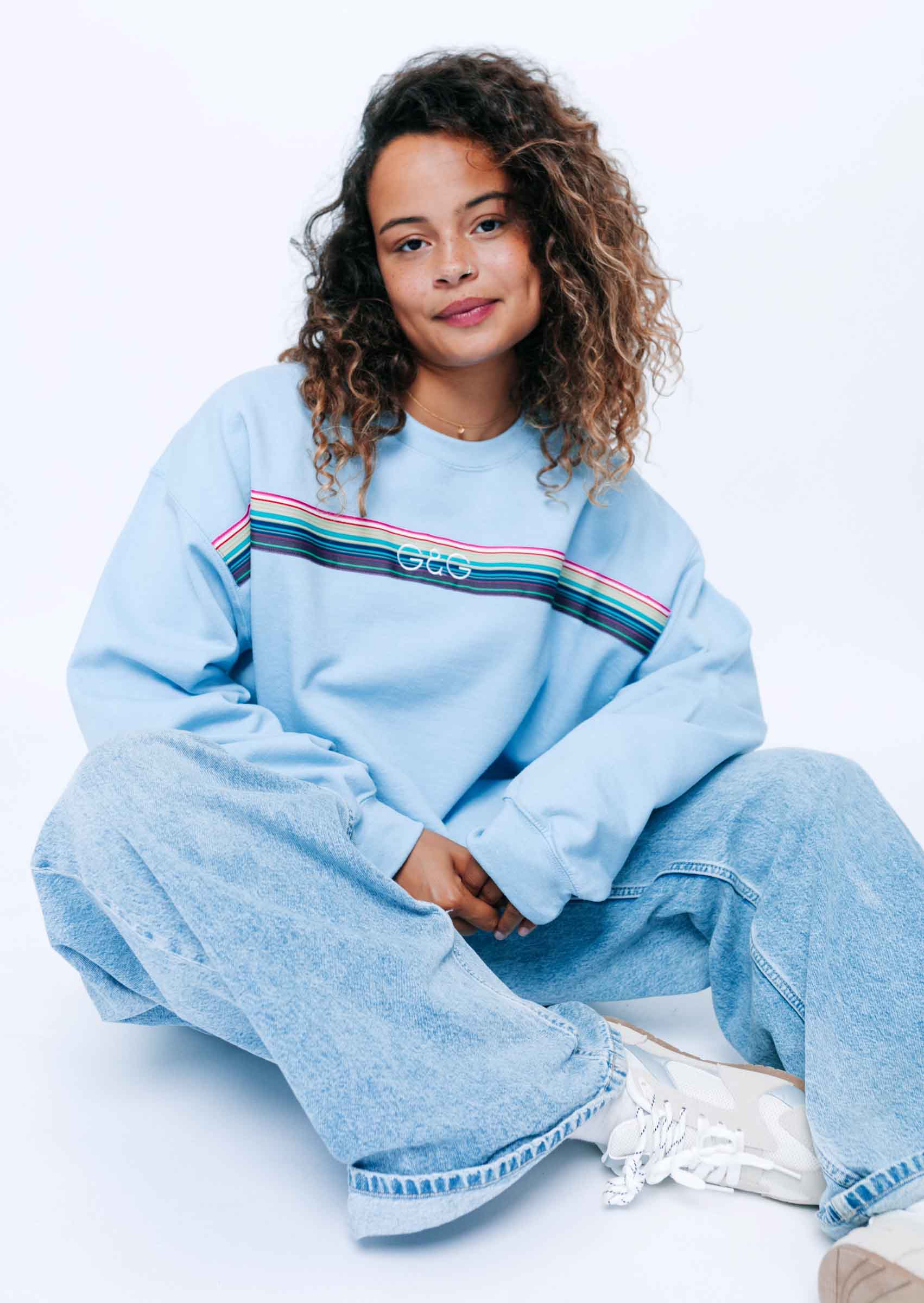 Opera Ribbon Sweat - Baby Blue - Image 5