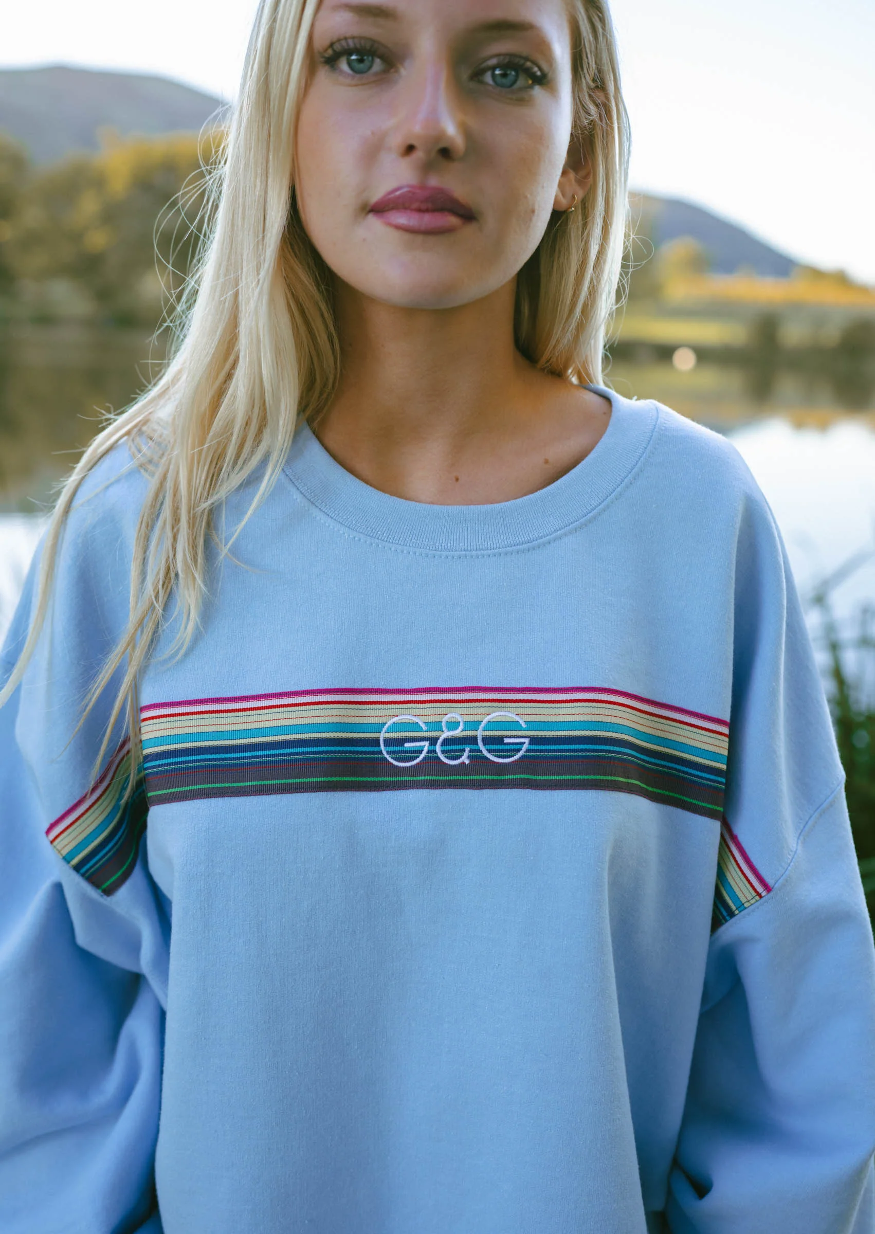 Opera Ribbon Sweat - Baby Blue - Image 6