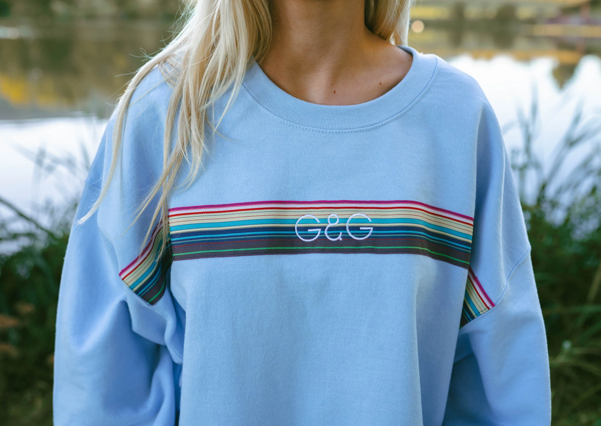 Opera Ribbon Sweat - Baby Blue - Image 9