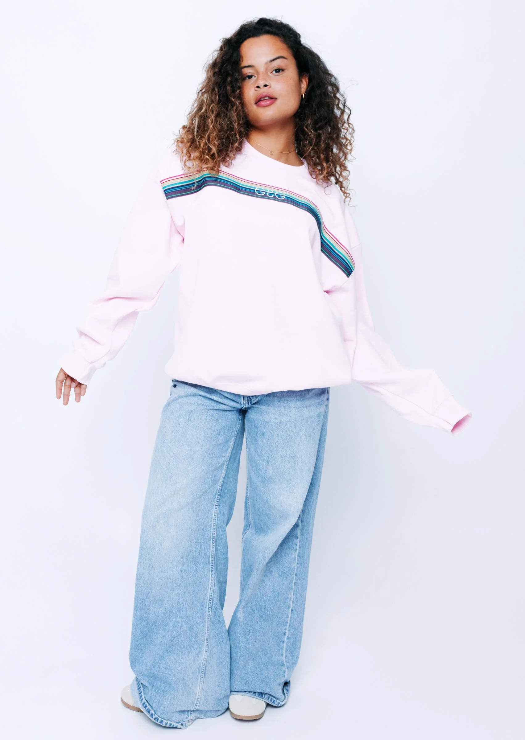 Opera Ribbon Sweat - Baby Pink - Image 6