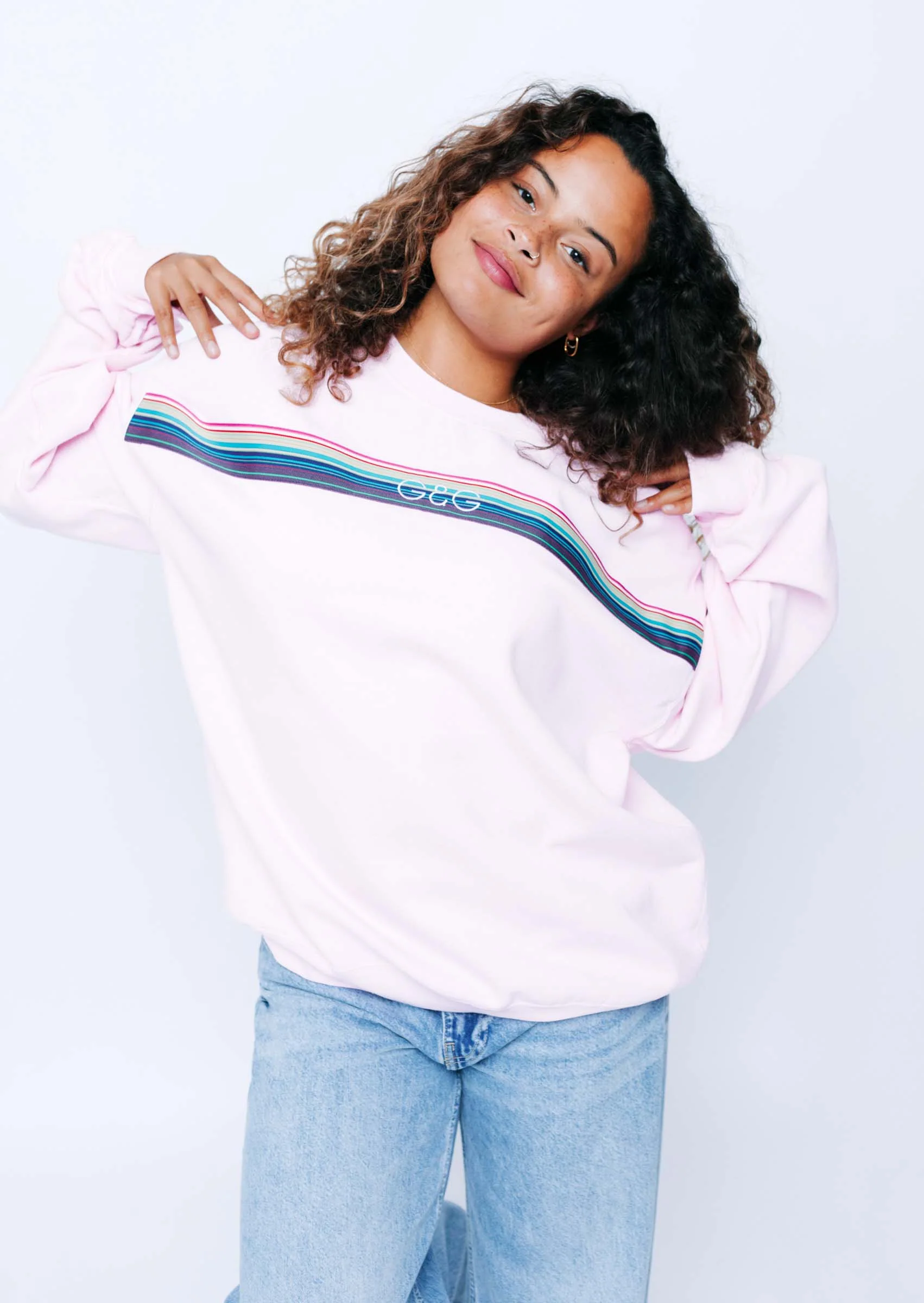 Opera Ribbon Sweat - Baby Pink - Image 8