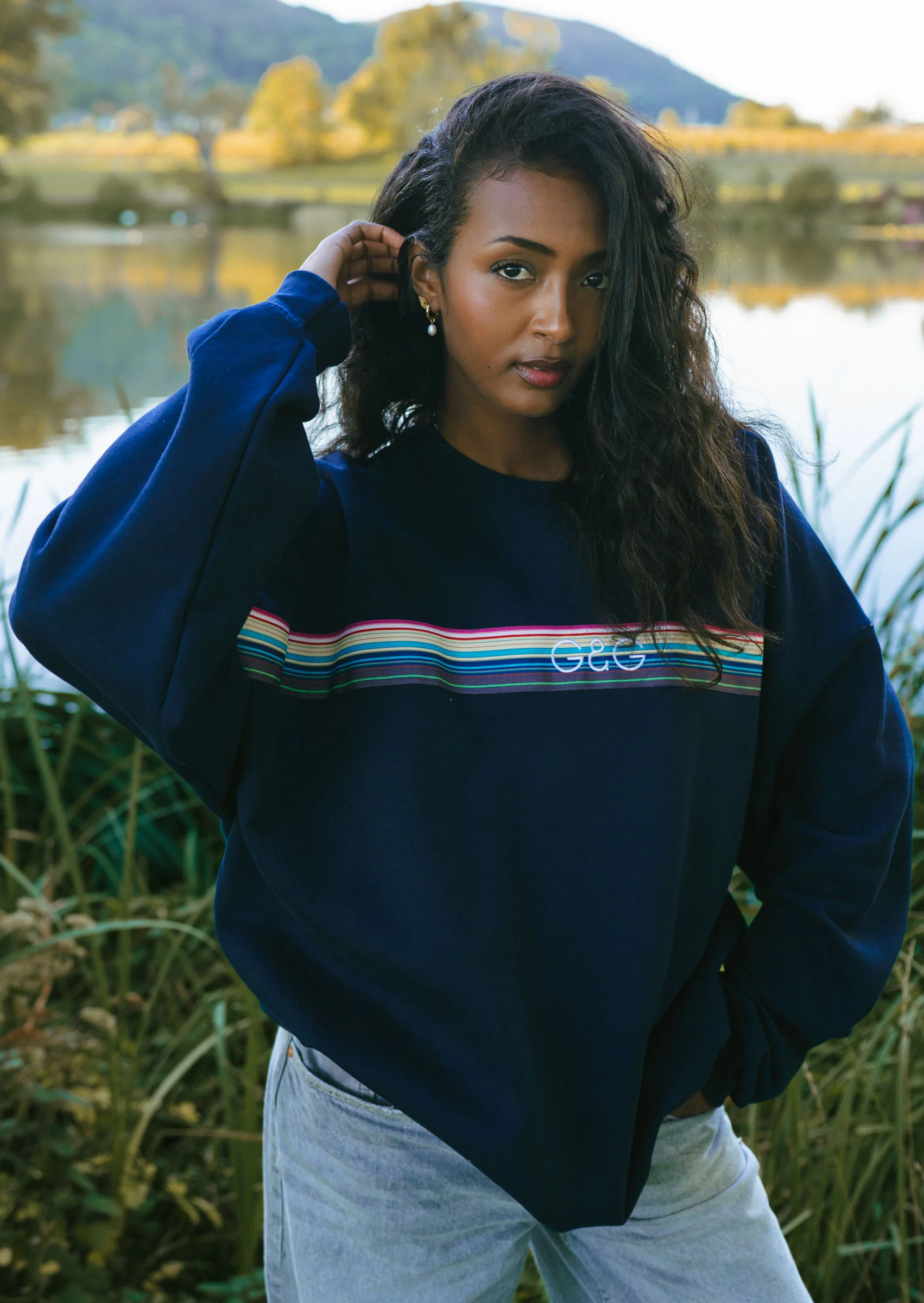 Opera Ribbon Sweat - Navy - Image 3