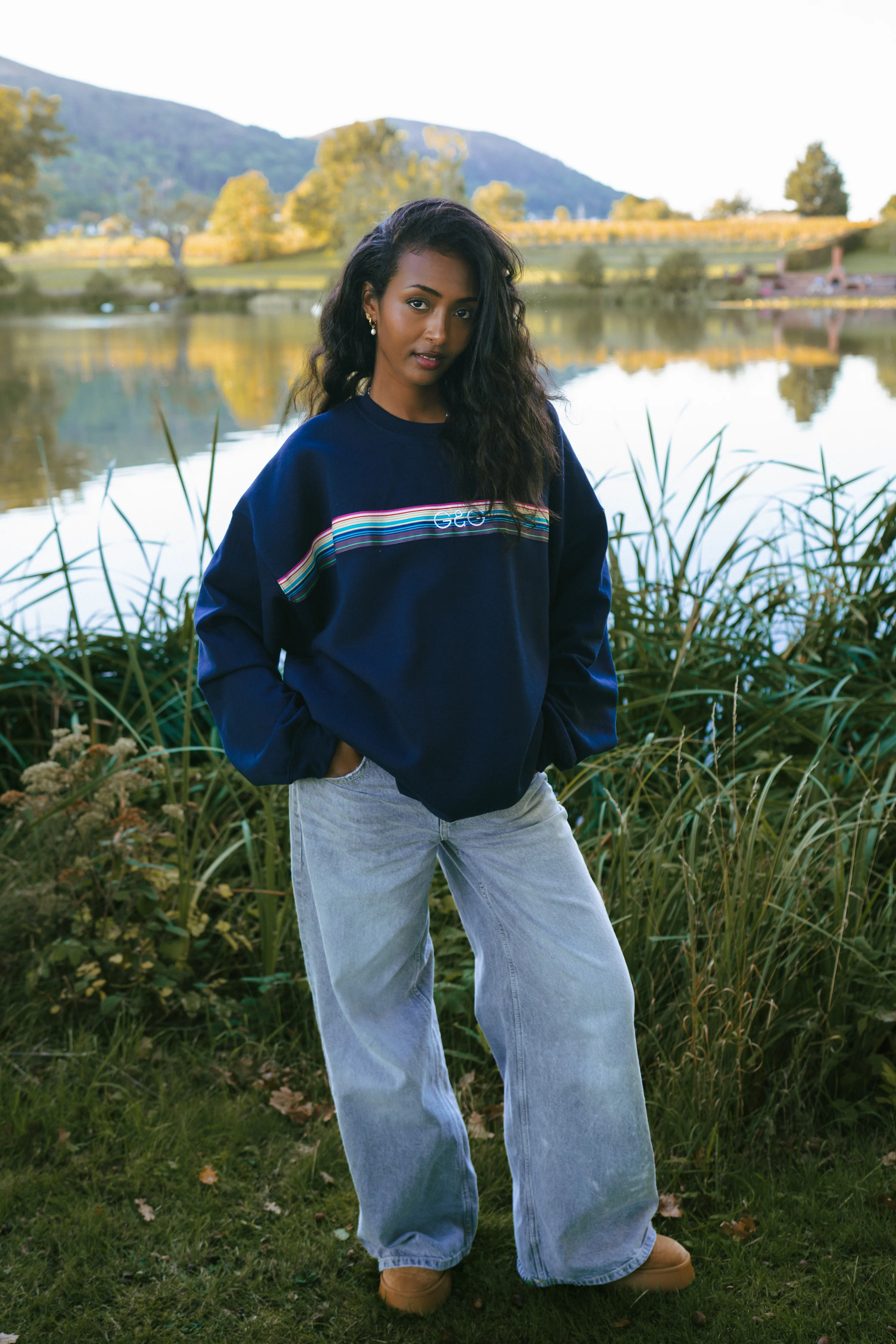 Opera Ribbon Sweat - Navy - Image 4