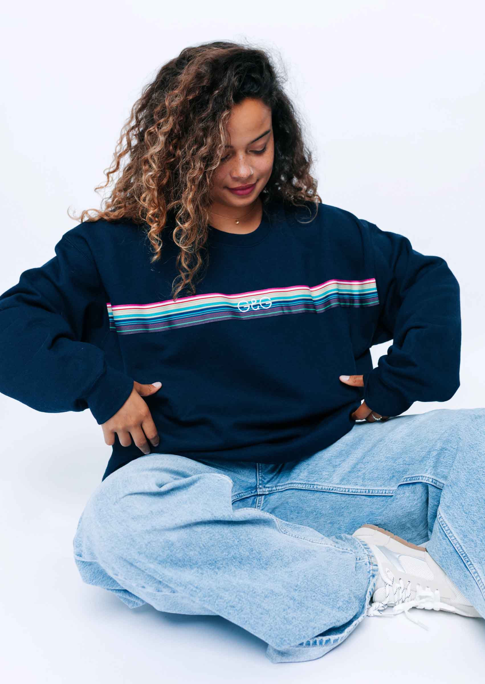 Opera Ribbon Sweat - Navy - Image 5