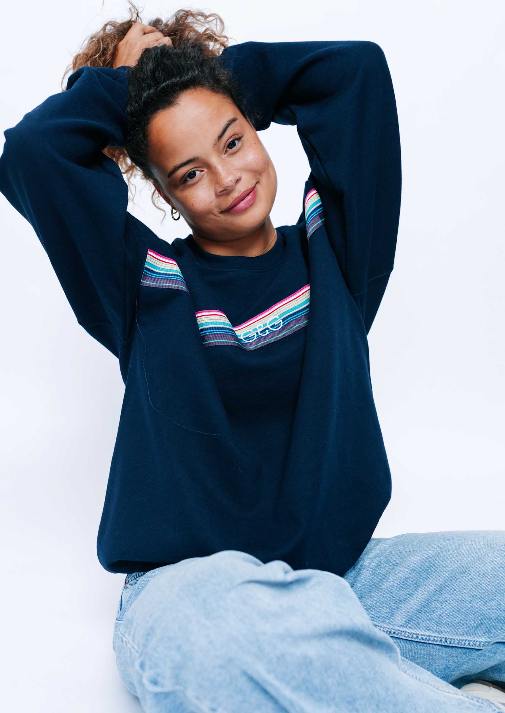 Opera Ribbon Sweat - Navy - Image 6