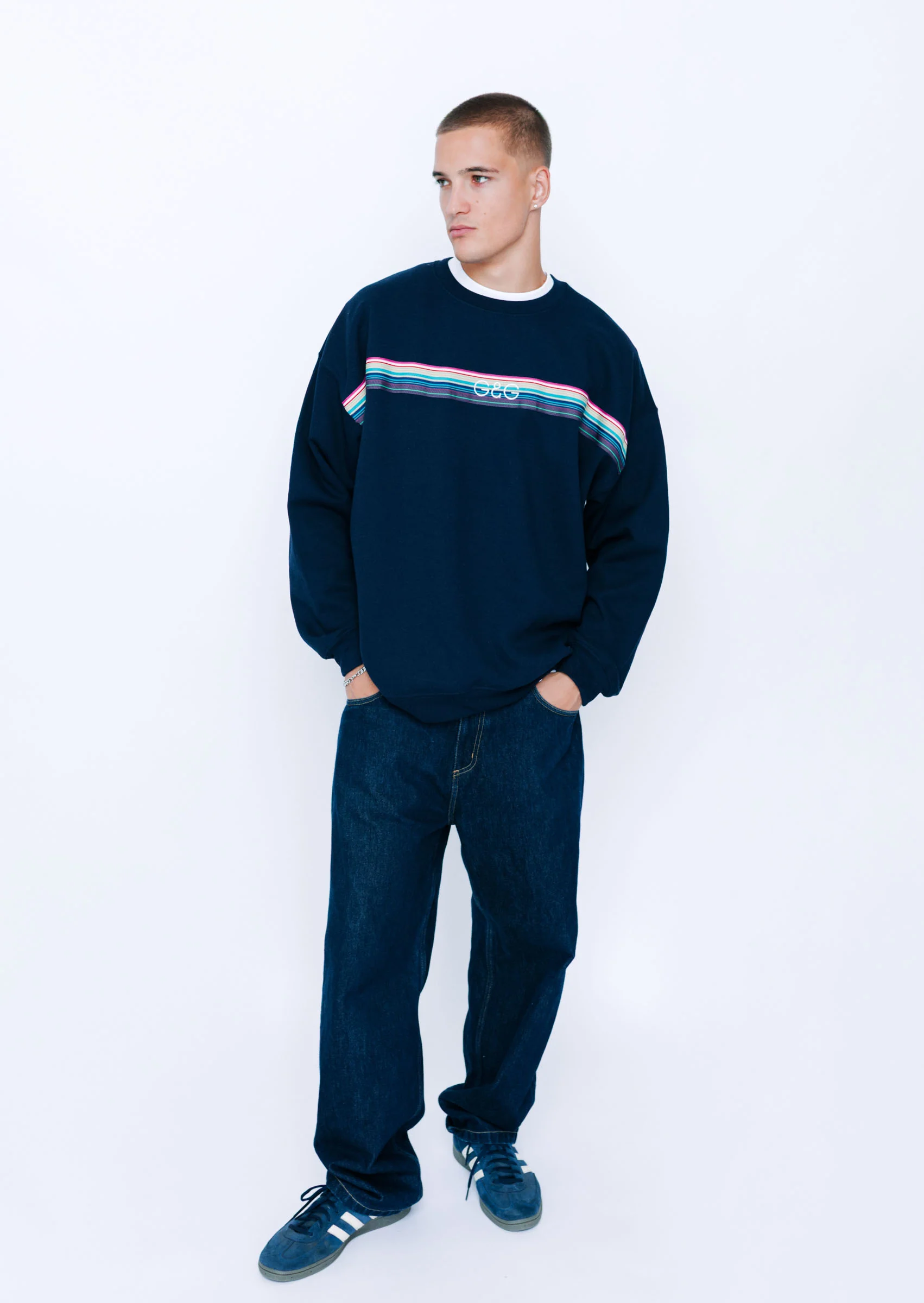 Opera Ribbon Sweat - Navy - Image 7