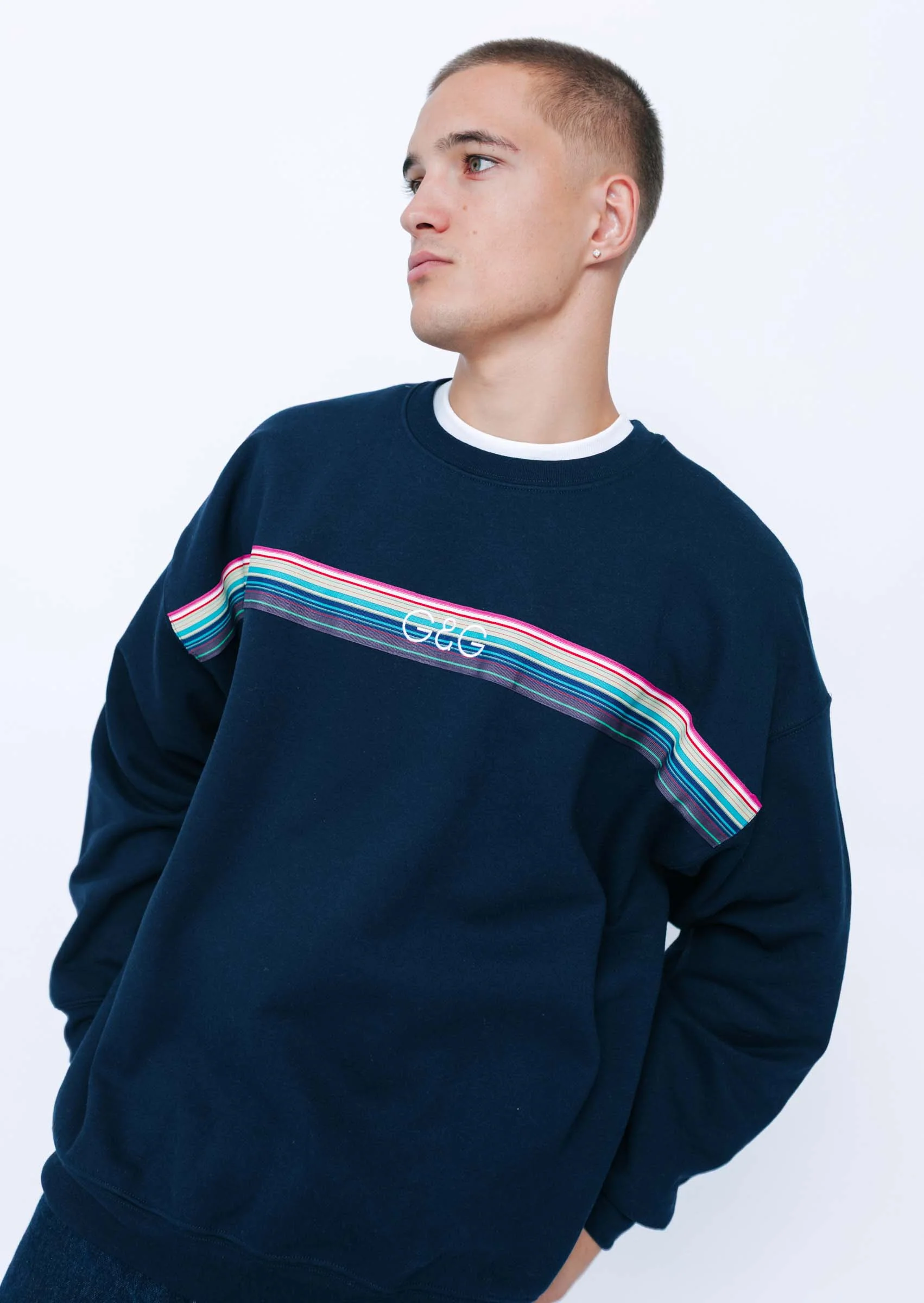 Opera Ribbon Sweat - Navy - Image 8