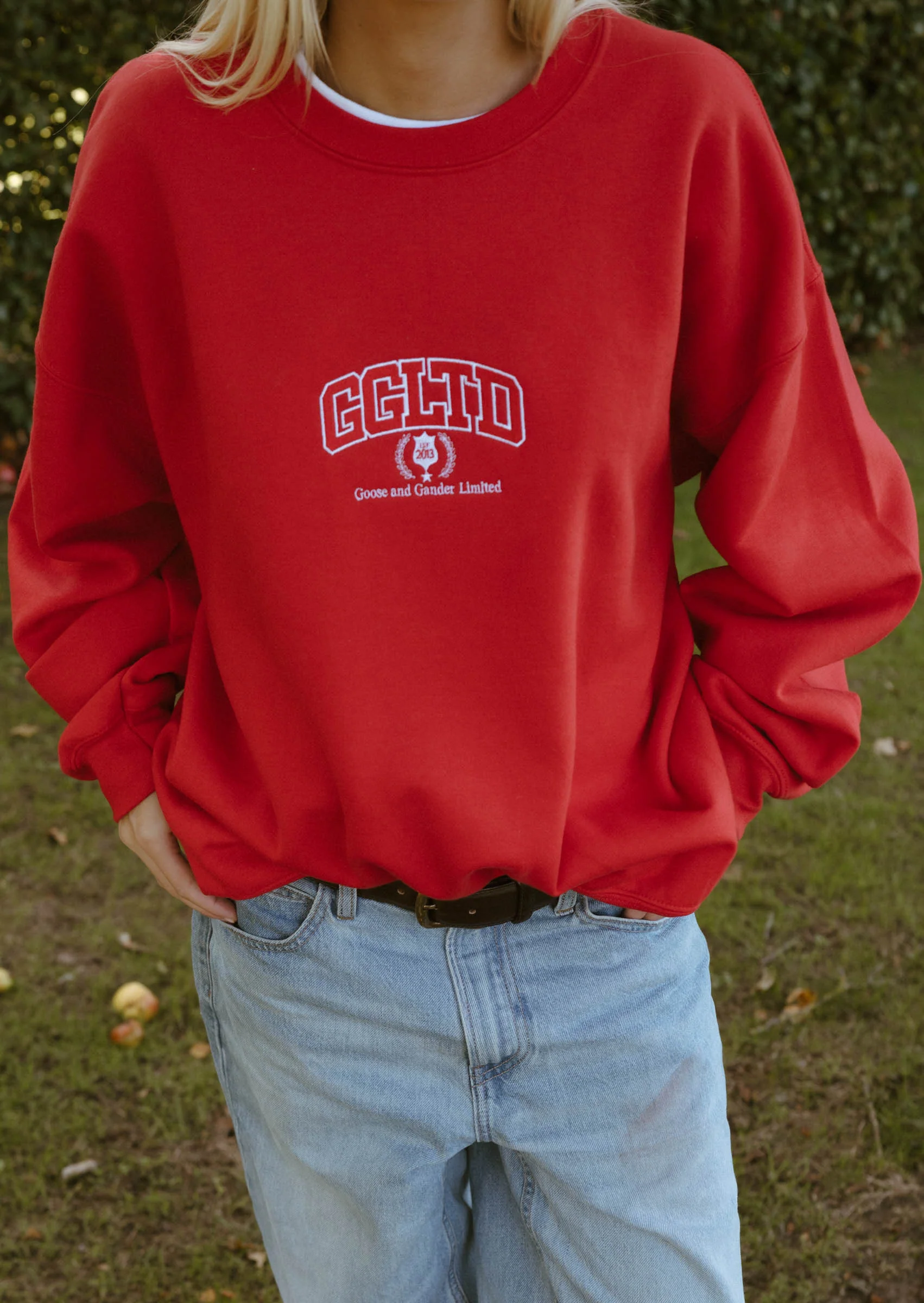 Varsity Sweatshirt - Red - Image 2