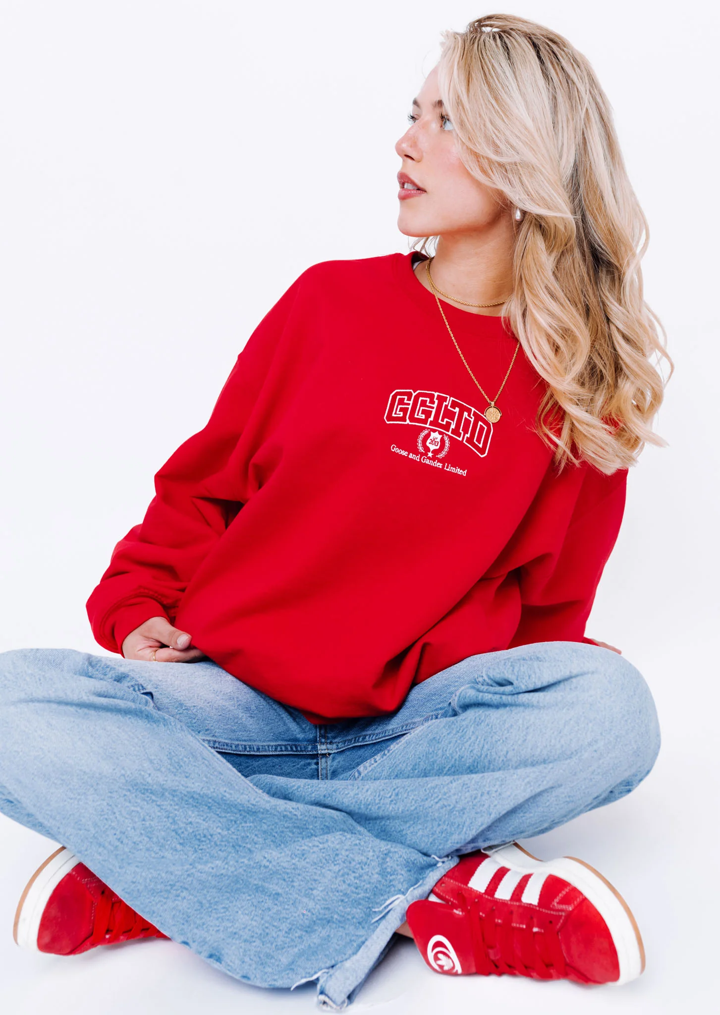 Varsity Sweatshirt - Red - Image 3