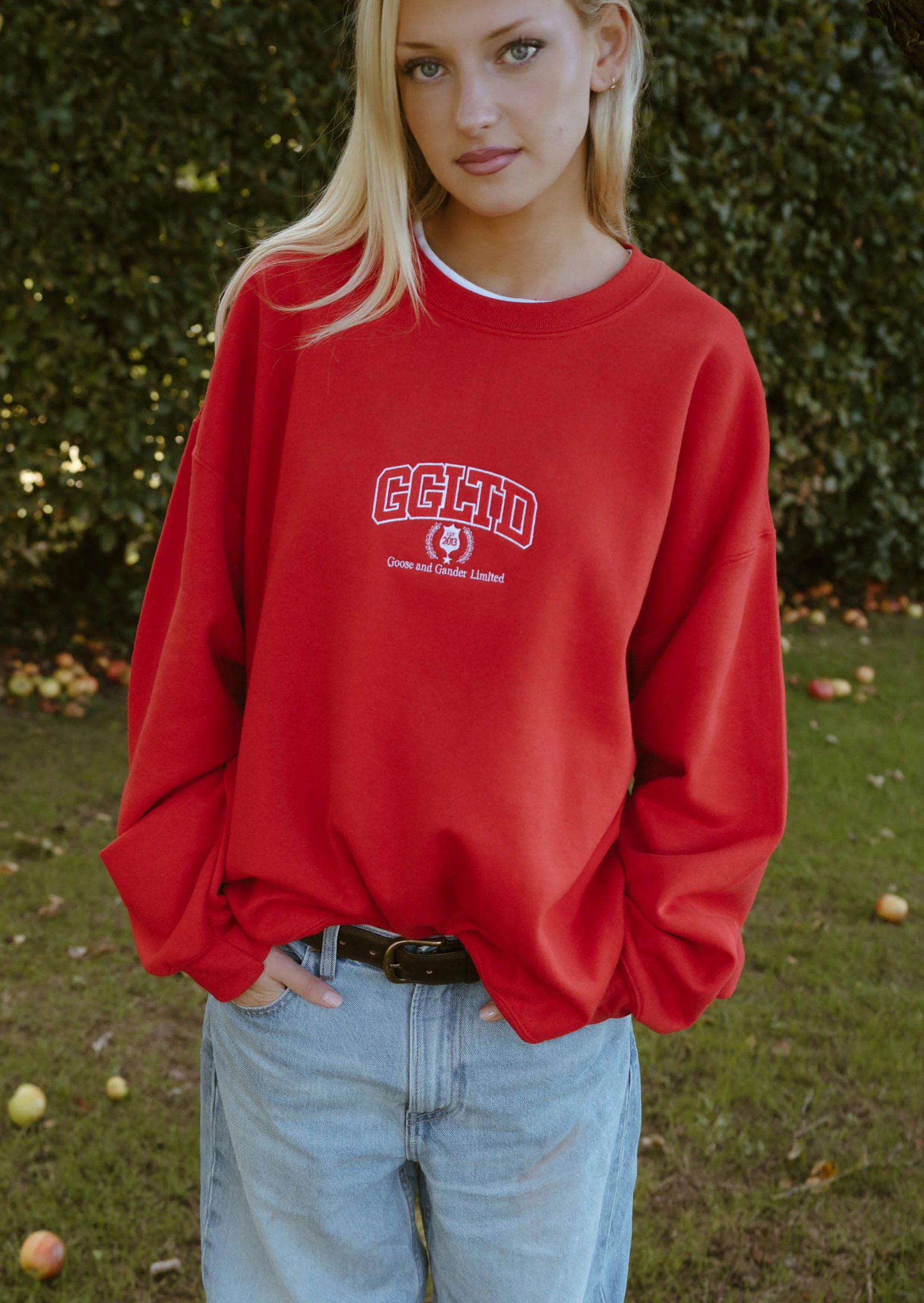Varsity Sweatshirt - Red - Image 6