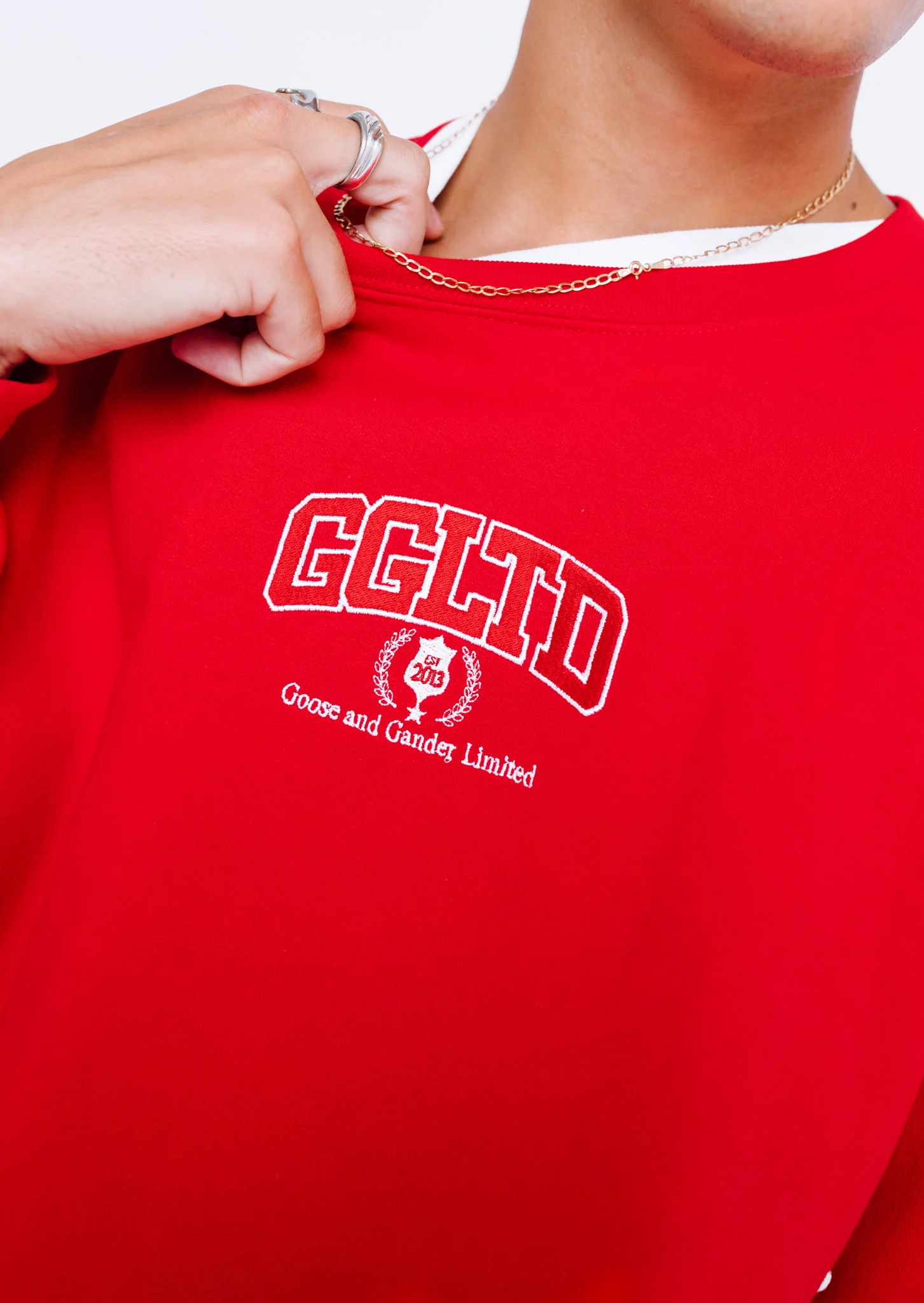 Varsity Sweatshirt - Red - Image 7