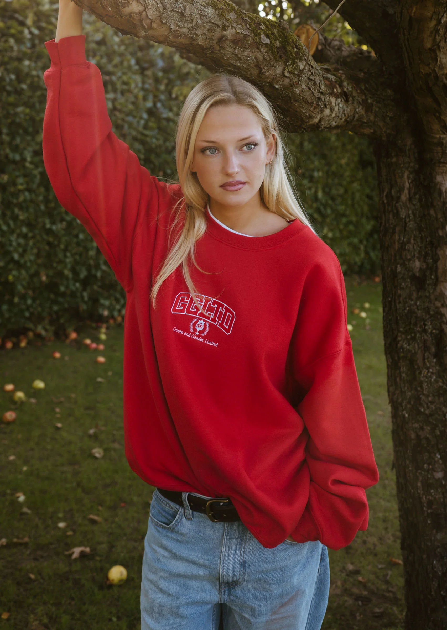 Varsity Sweatshirt - Red - Image 8