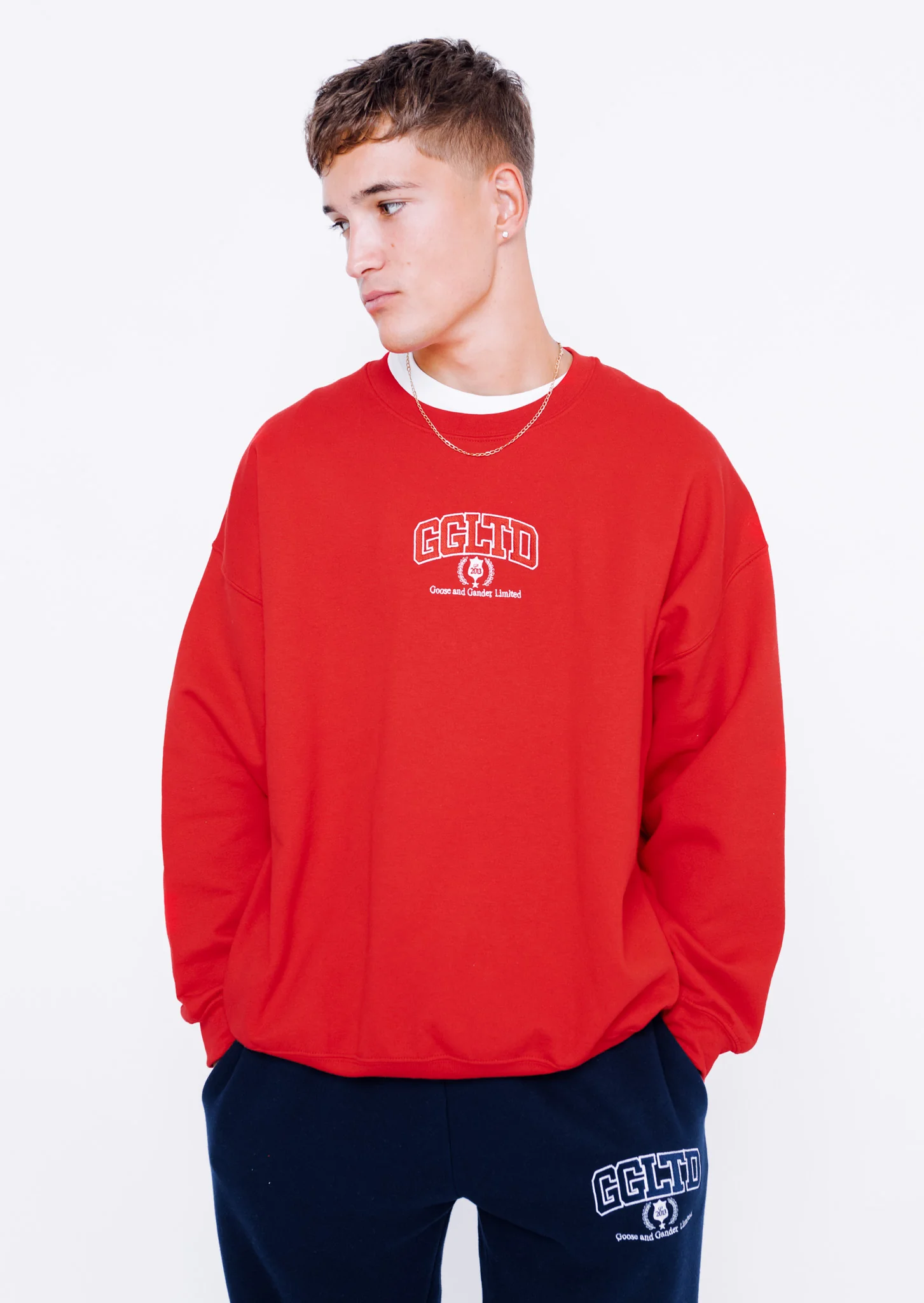 Varsity Sweatshirt - Red - Image 9