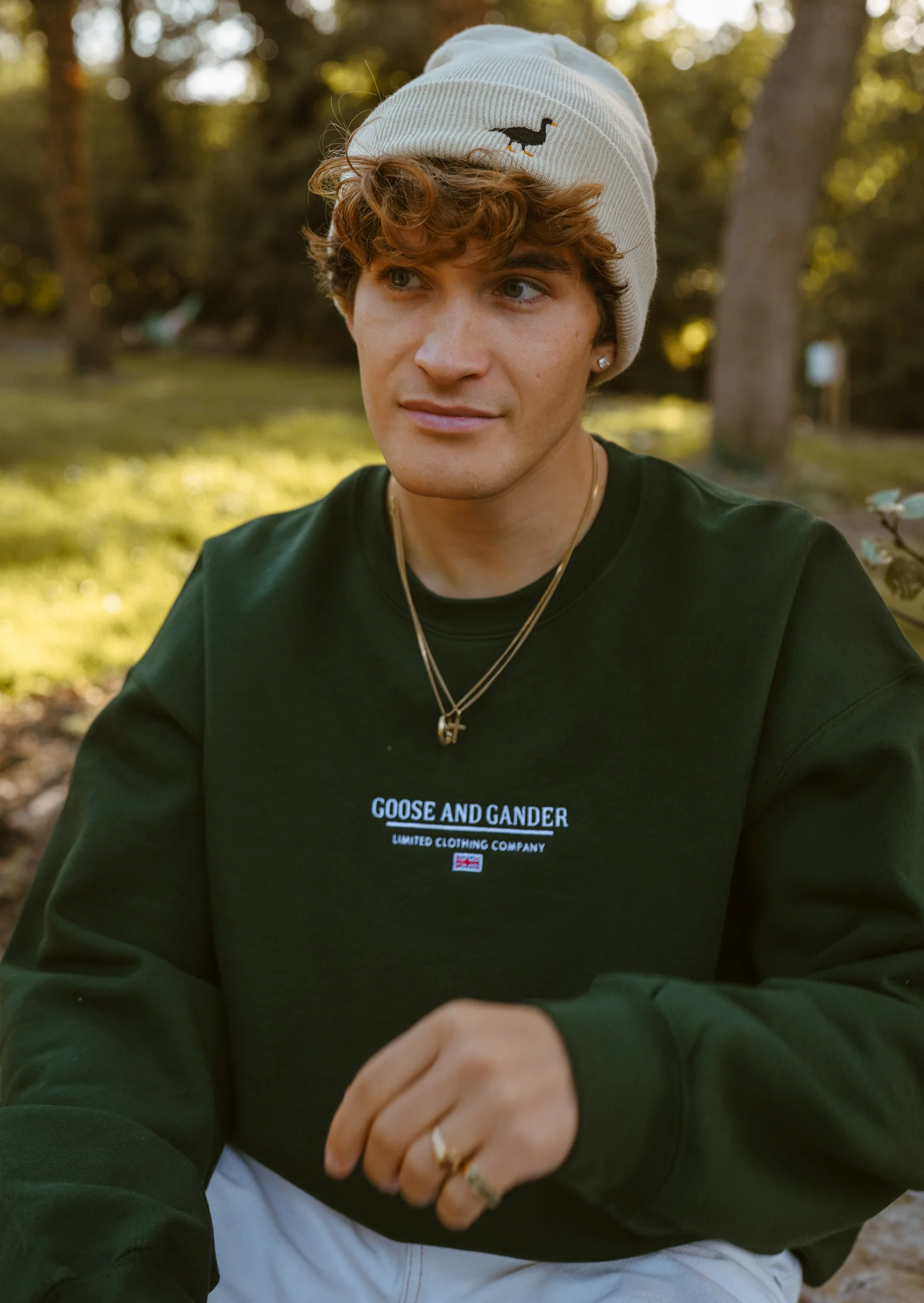 Goose Beanie - Sand - Image 4