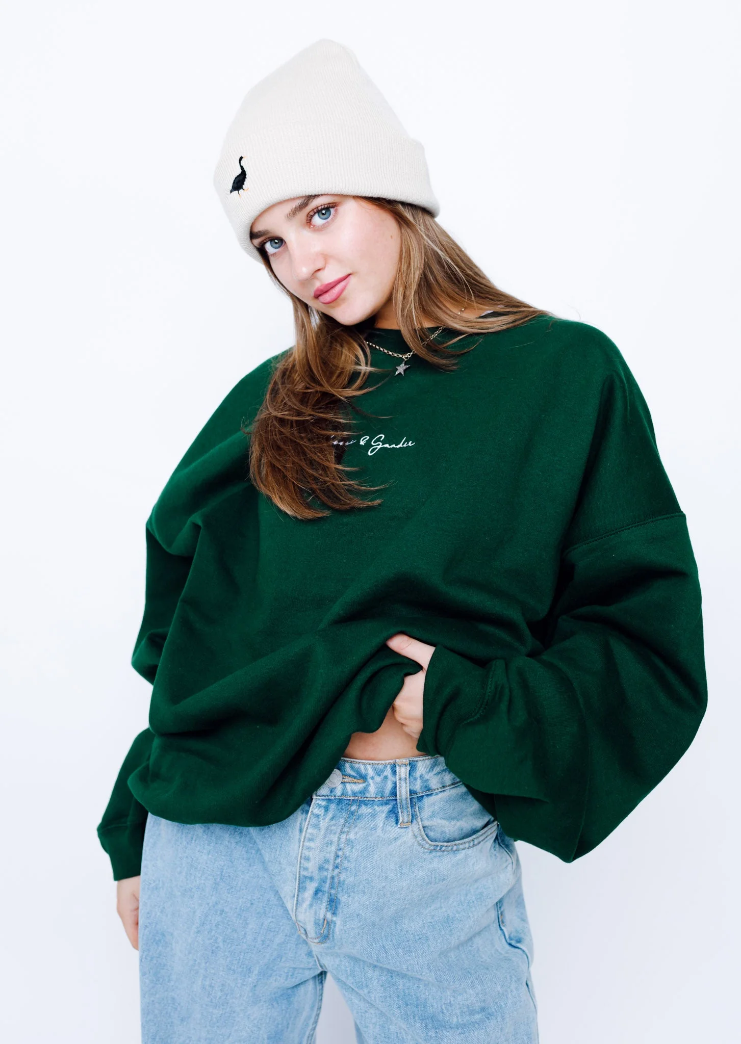 Goose Beanie - Sand - Image 5