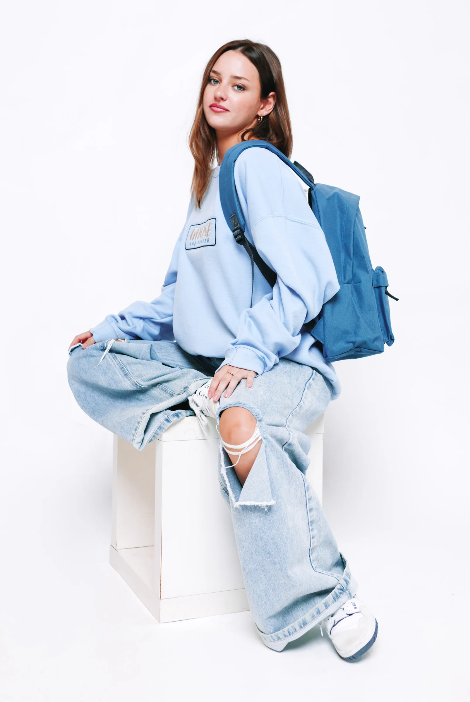 Simple Rucksack - Indigo - Image 3
