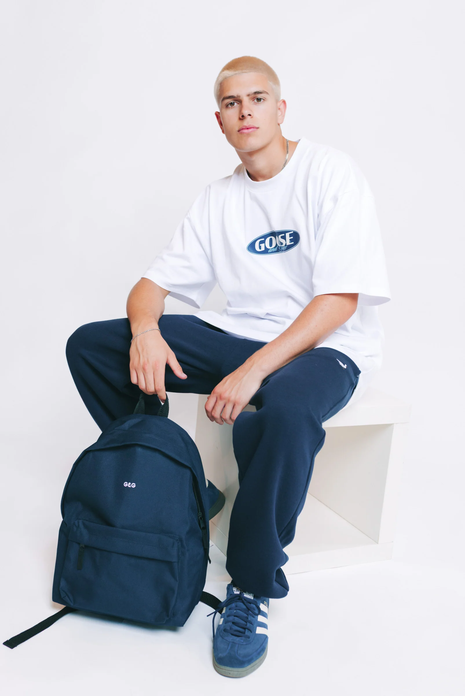 Simple Rucksack - Navy - Image 3