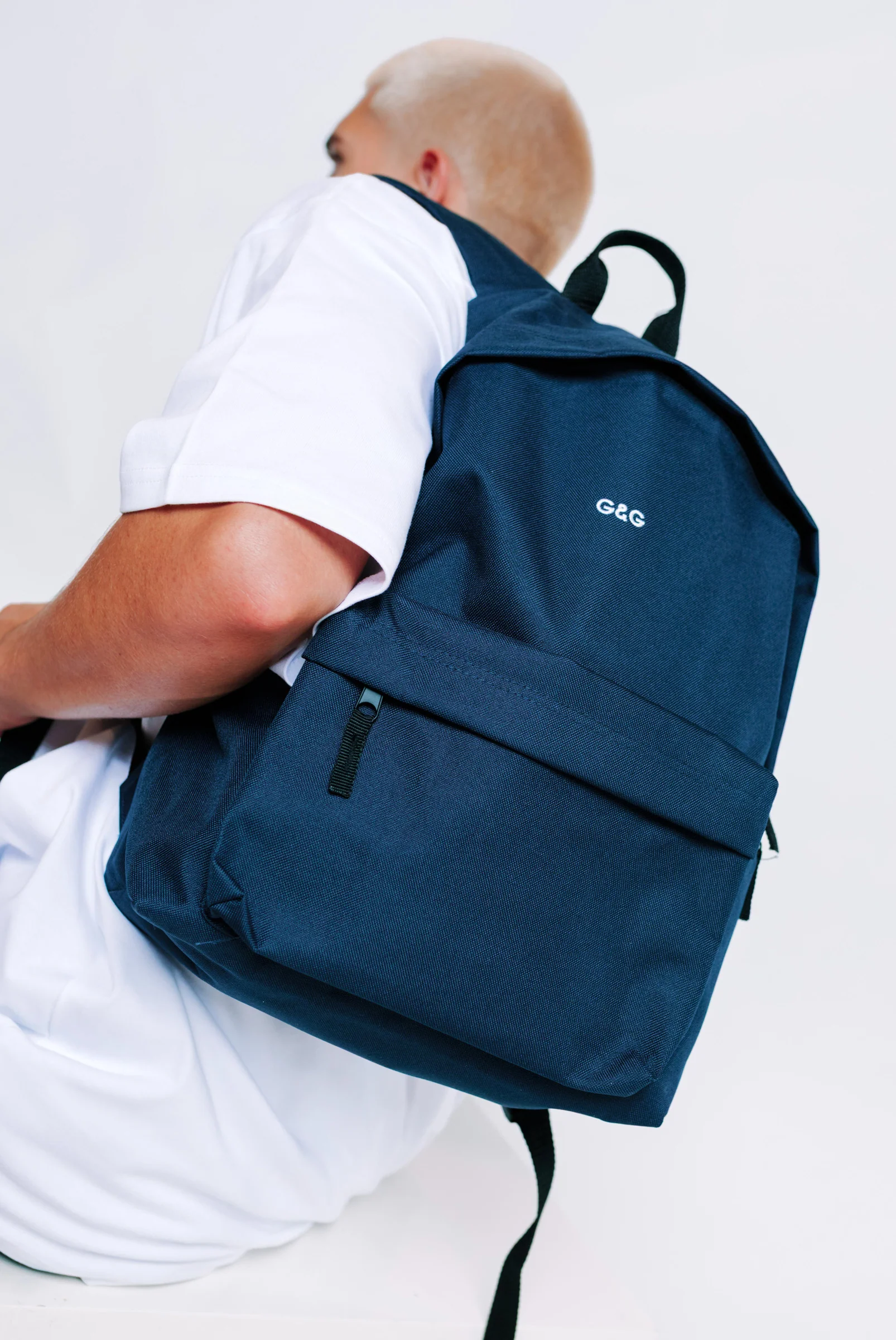 Simple Rucksack - Navy - Image 4