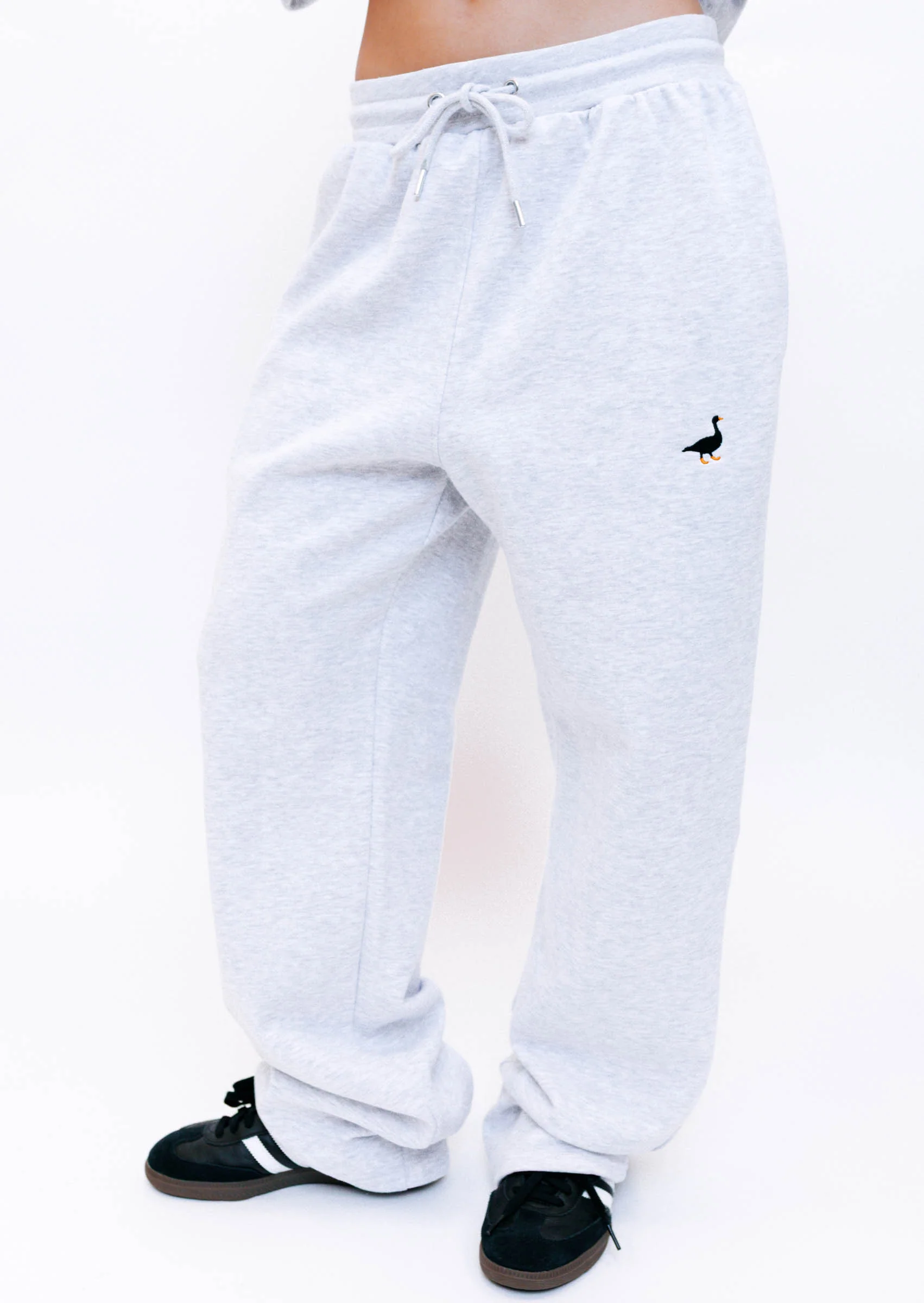 Straight Leg Goose Joggers - Grey - Image 5