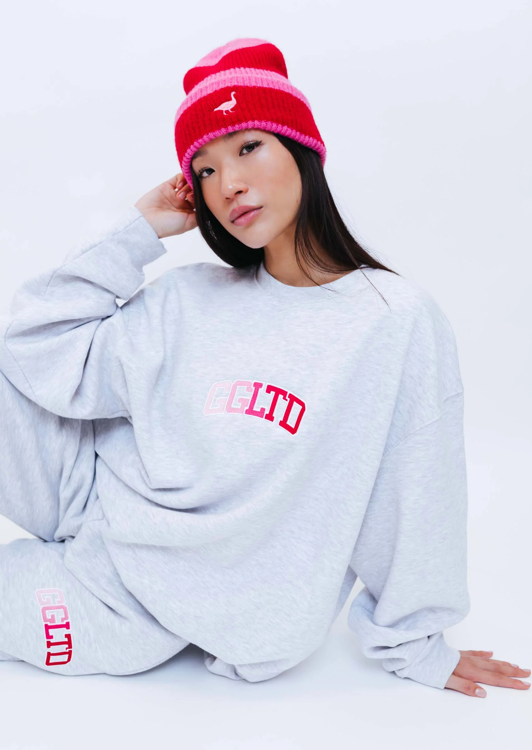 Beanie Striped - Pink/Red - Image 3