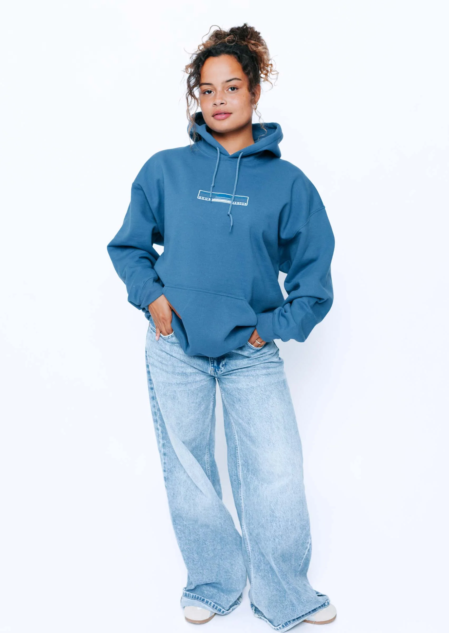 Sunset Embroidered Hood - Indigo - Image 8