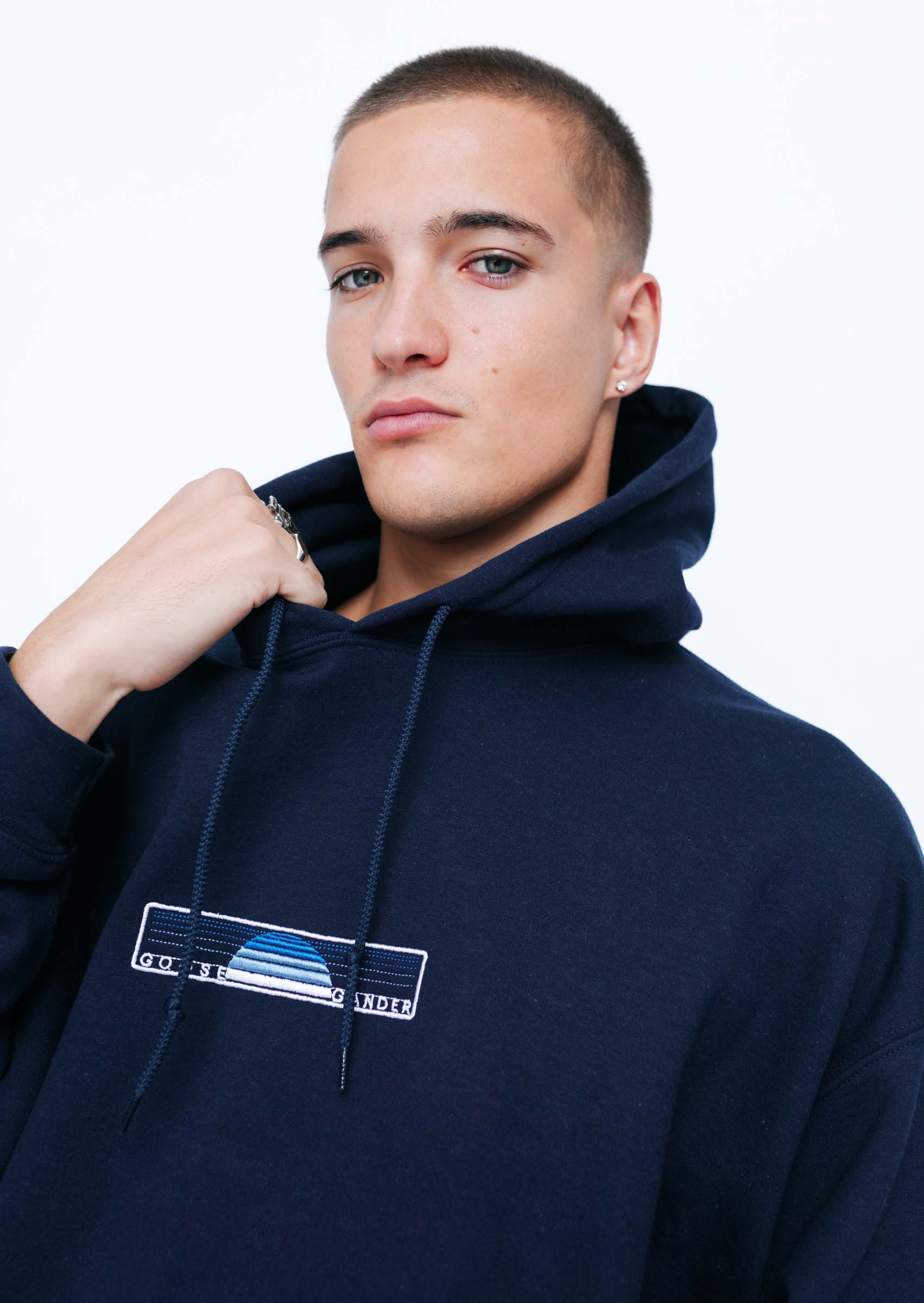 Sunset Embroidered Hood - Navy - Image 7